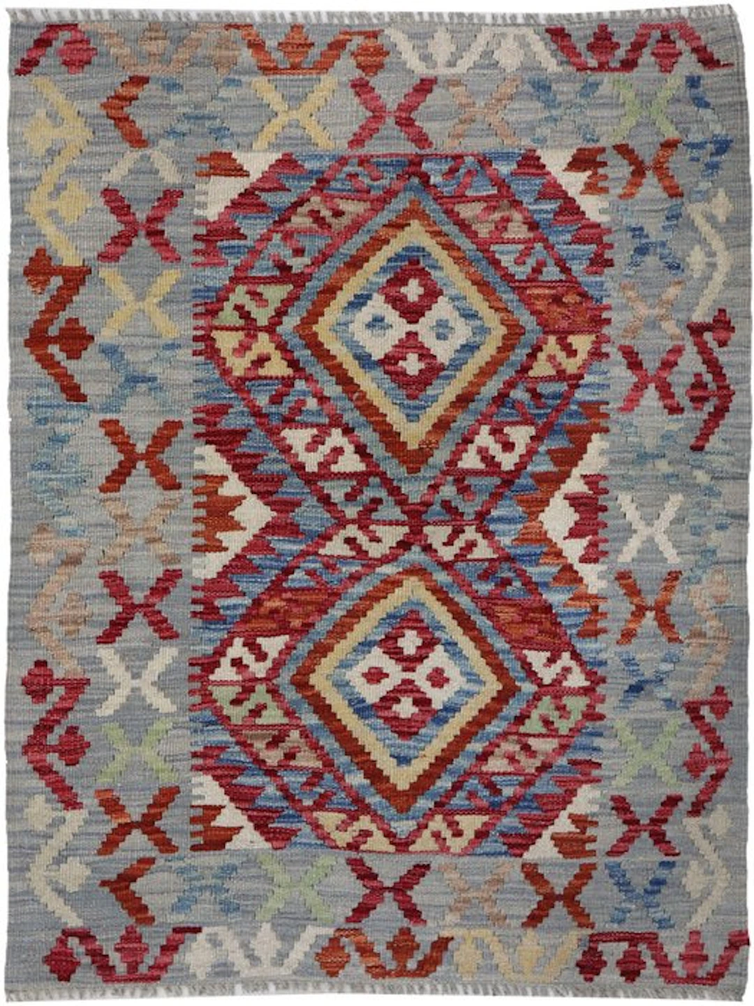 Handwoven Designer Kilim – Afghan Design - Kelim - 107 cm - 78 cm