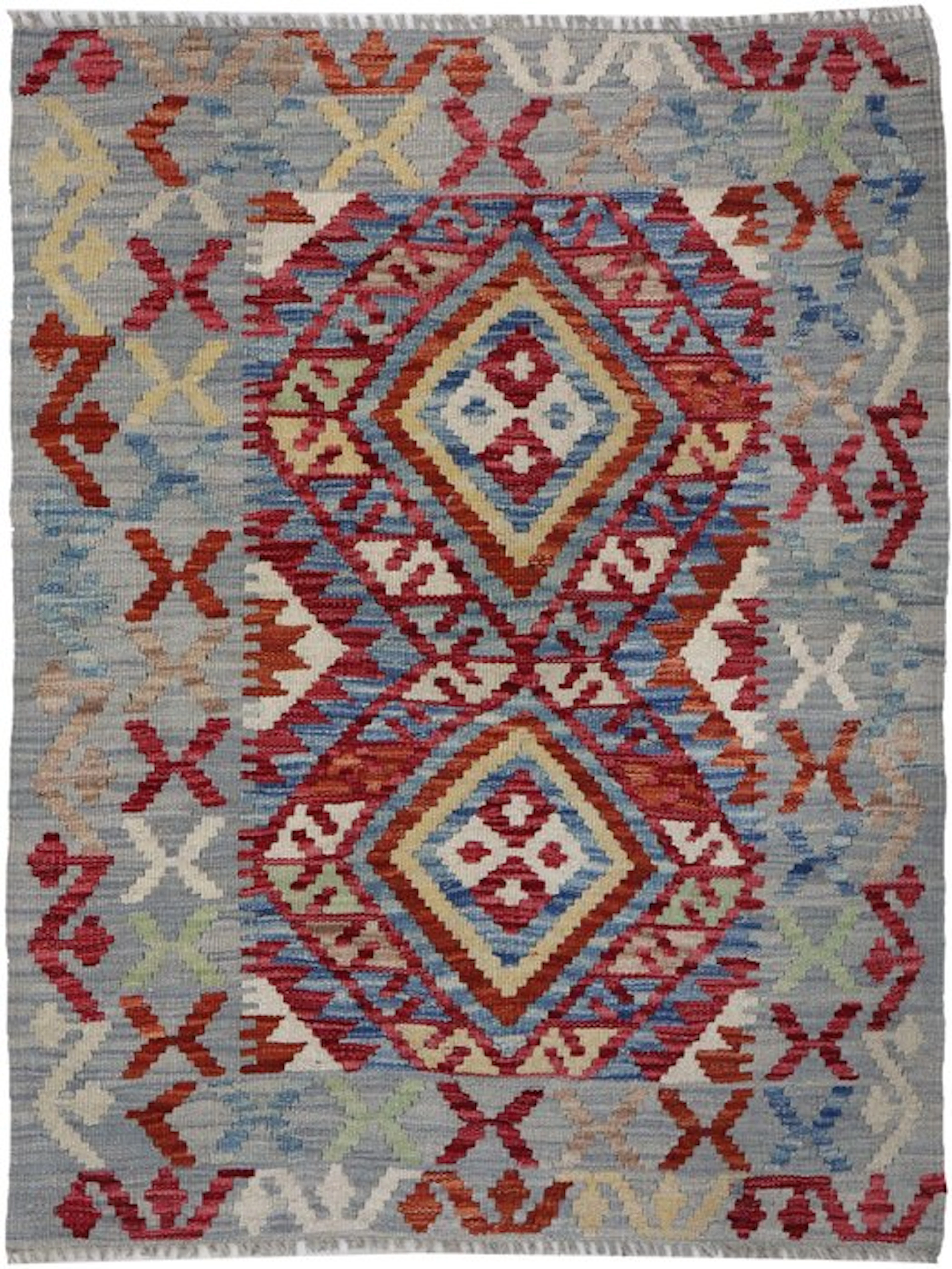 Handwoven Designer Kilim – Afghan Design - Kelim - 107 cm - 78 cm