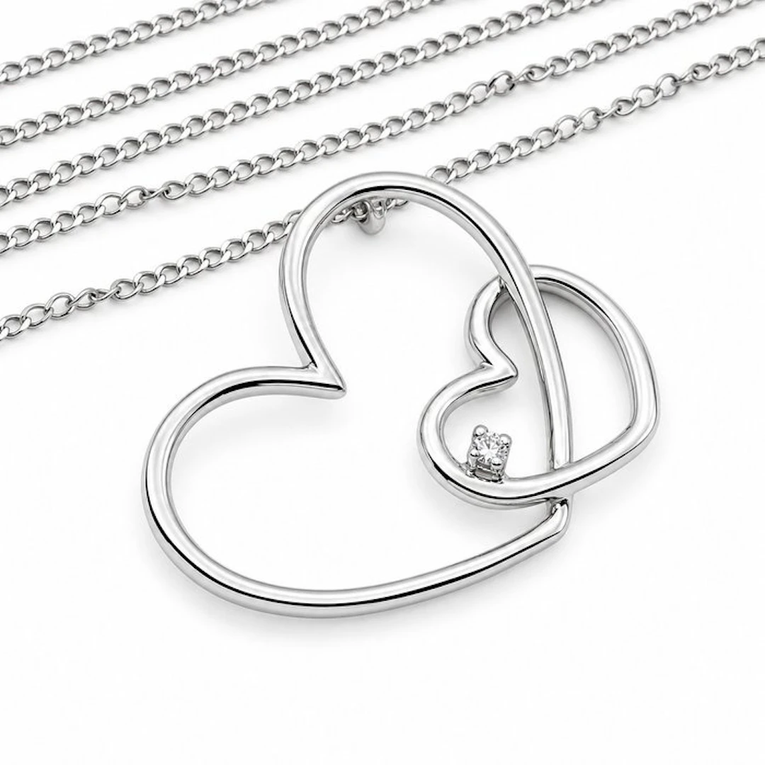 Necklace with pendant - 18 kt