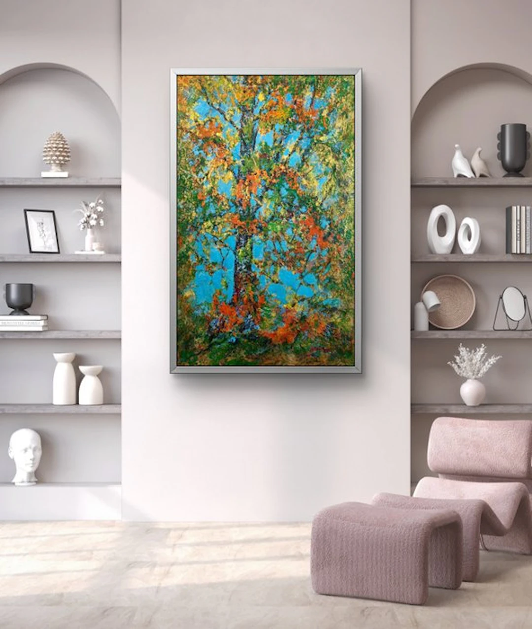 Jana Noldin - Large Abstract Painting - "Melody" n.04