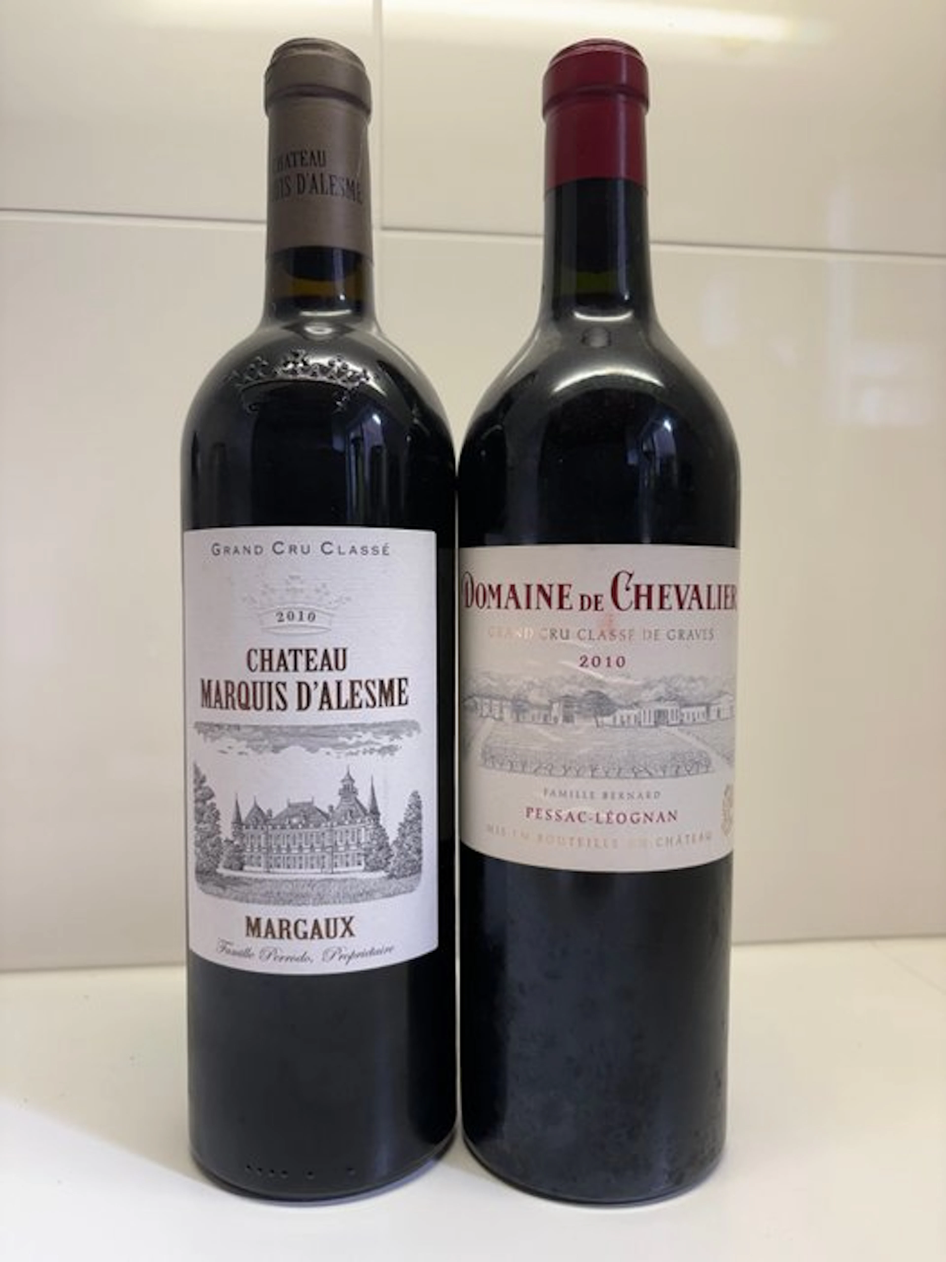 2010 Chateau Marquis d'Alesme Becker & Domaine de Chevalier - Bordeaux