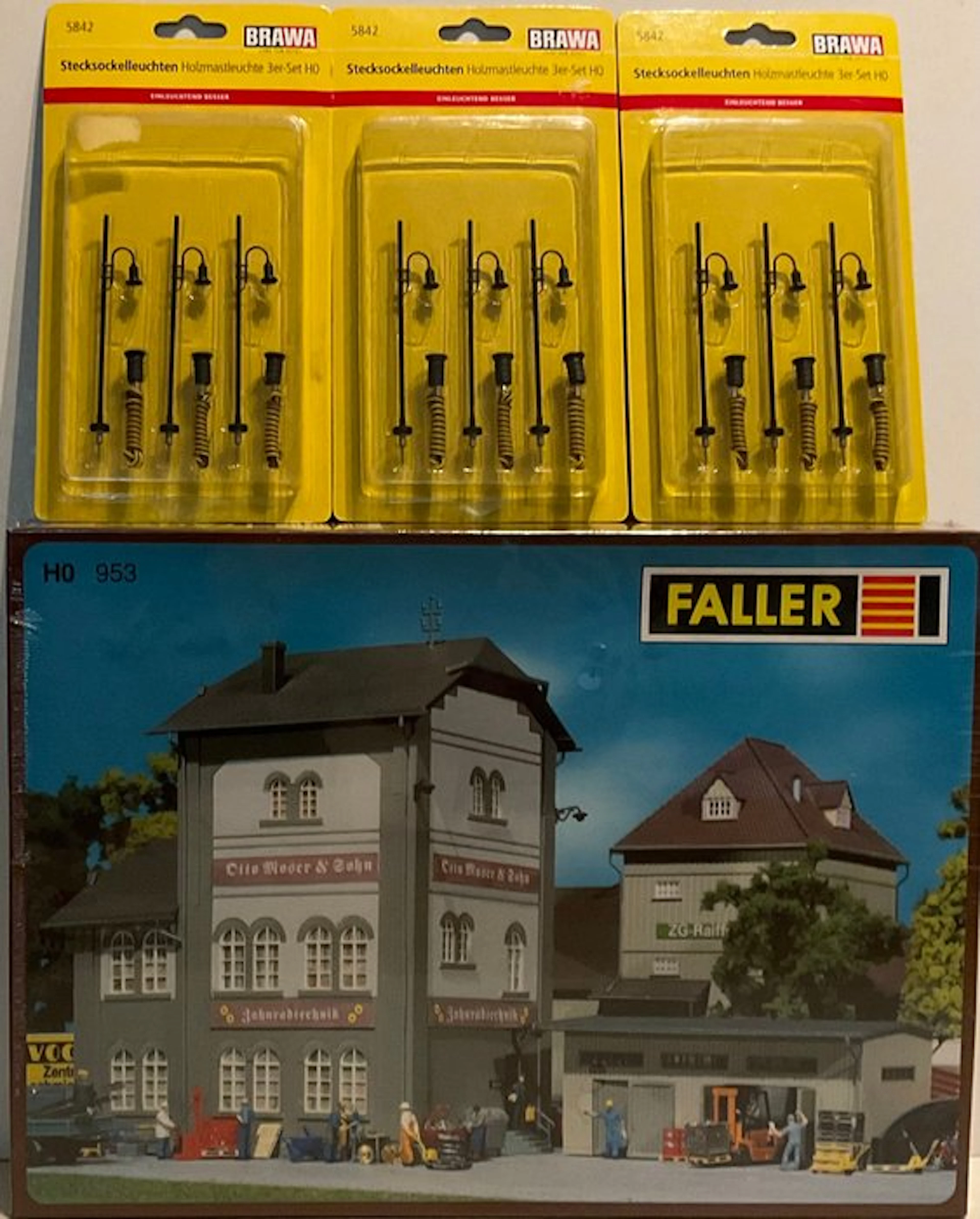 Brawa, Faller H0 - Brawa 5842 x3/ Faller 953 - Model train scenery (4)