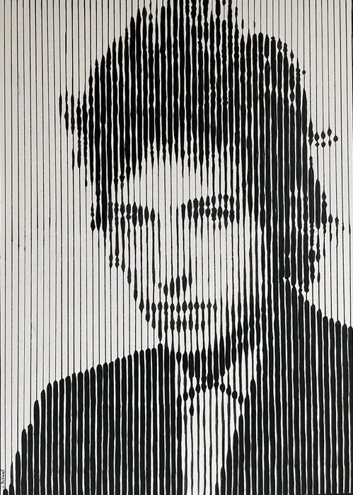 Gerke Rienks - Bob Dylan, Handpainted