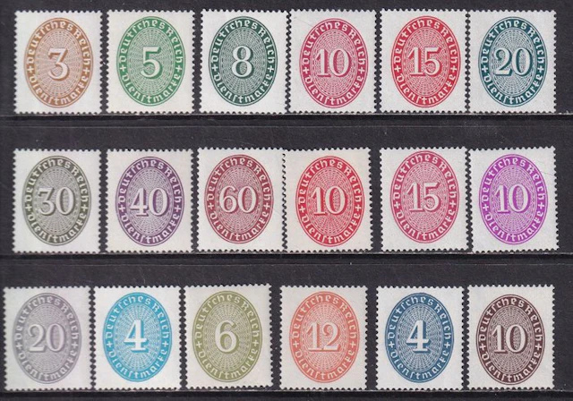 German Empire 1927/1933 - Delivery of services. - Michel: 114/131