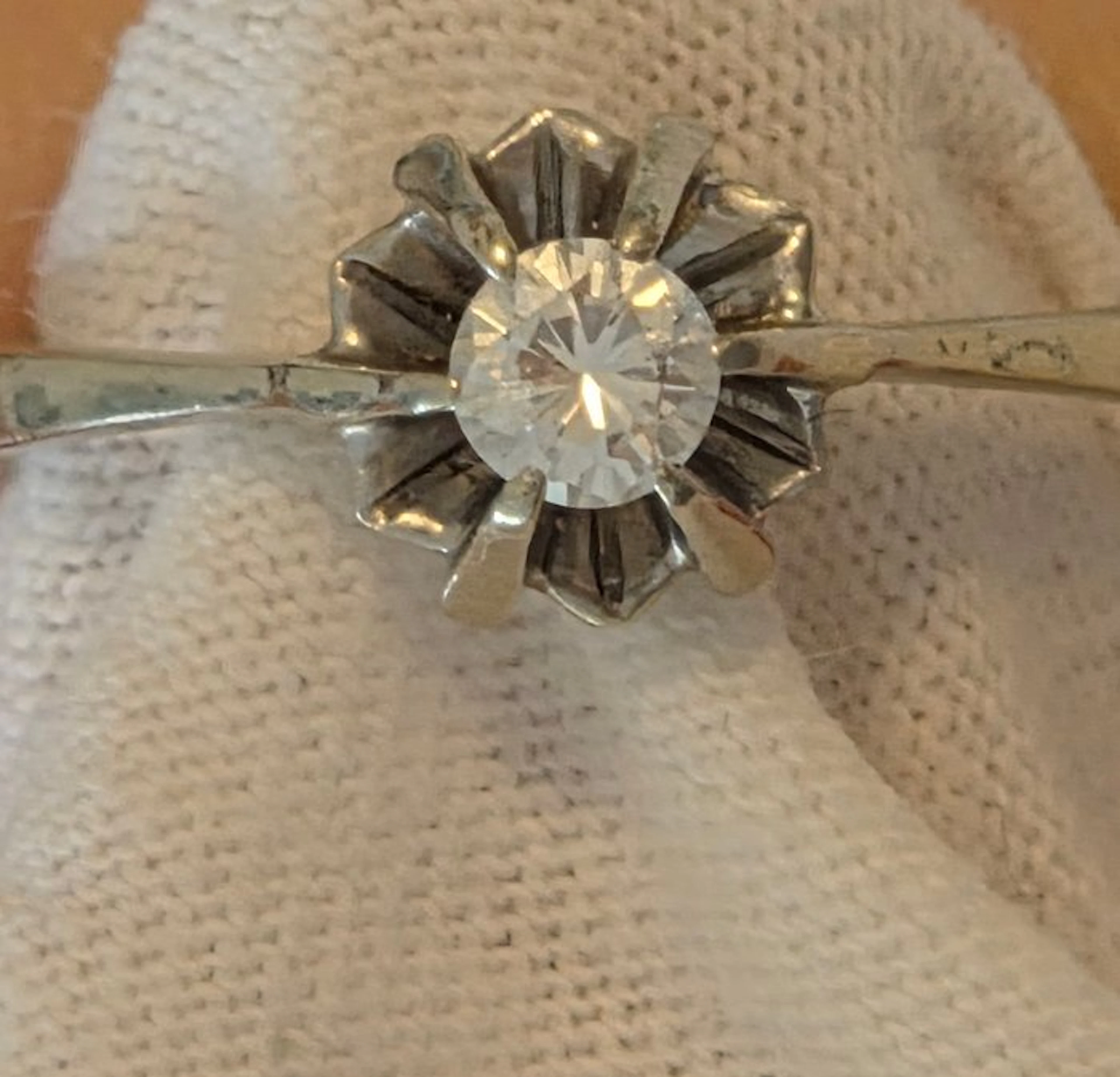 Engagement ring - 18 kt. White gold - 0.35ct. tw. Diamond (Natural)