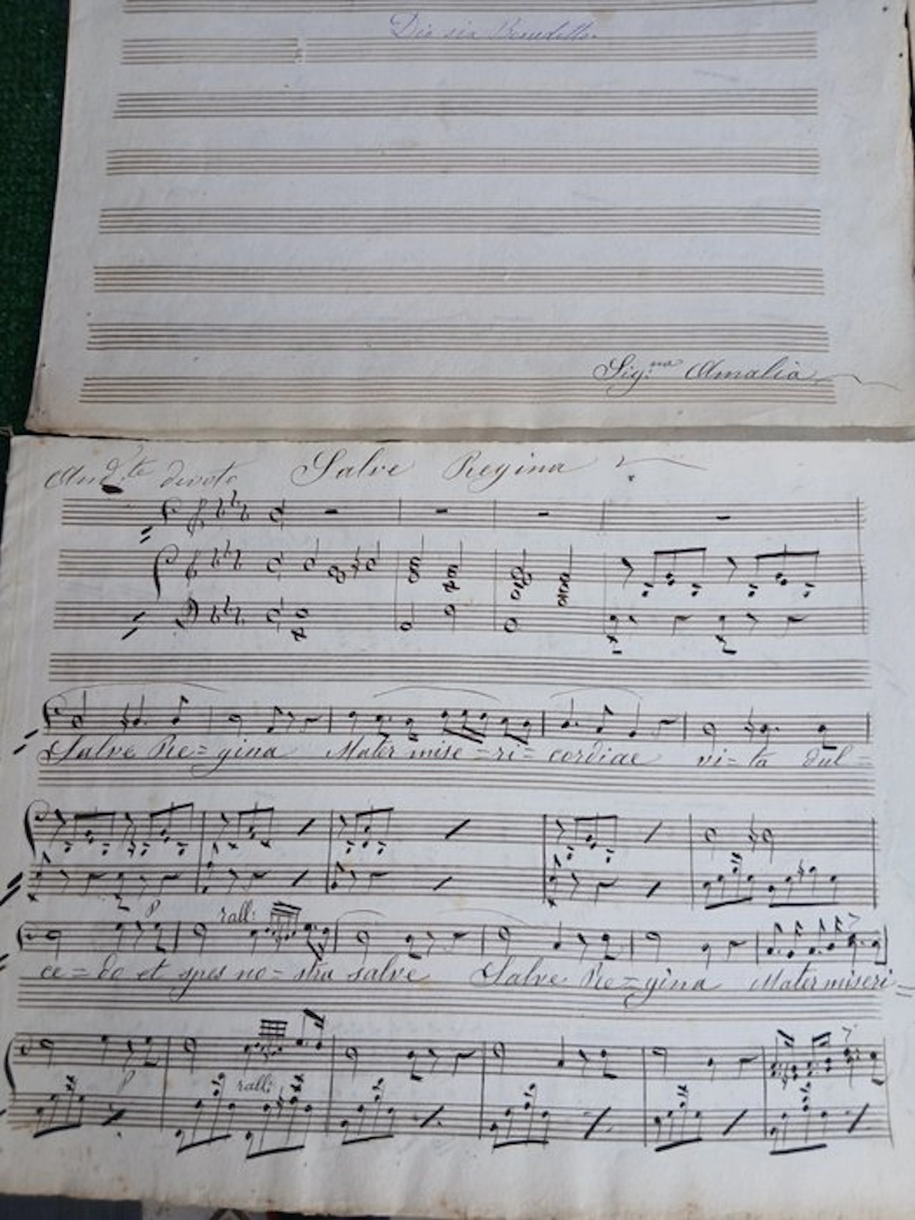 Sig.na Giuseppina; Sig.na Amalia - spartiti musicali...
