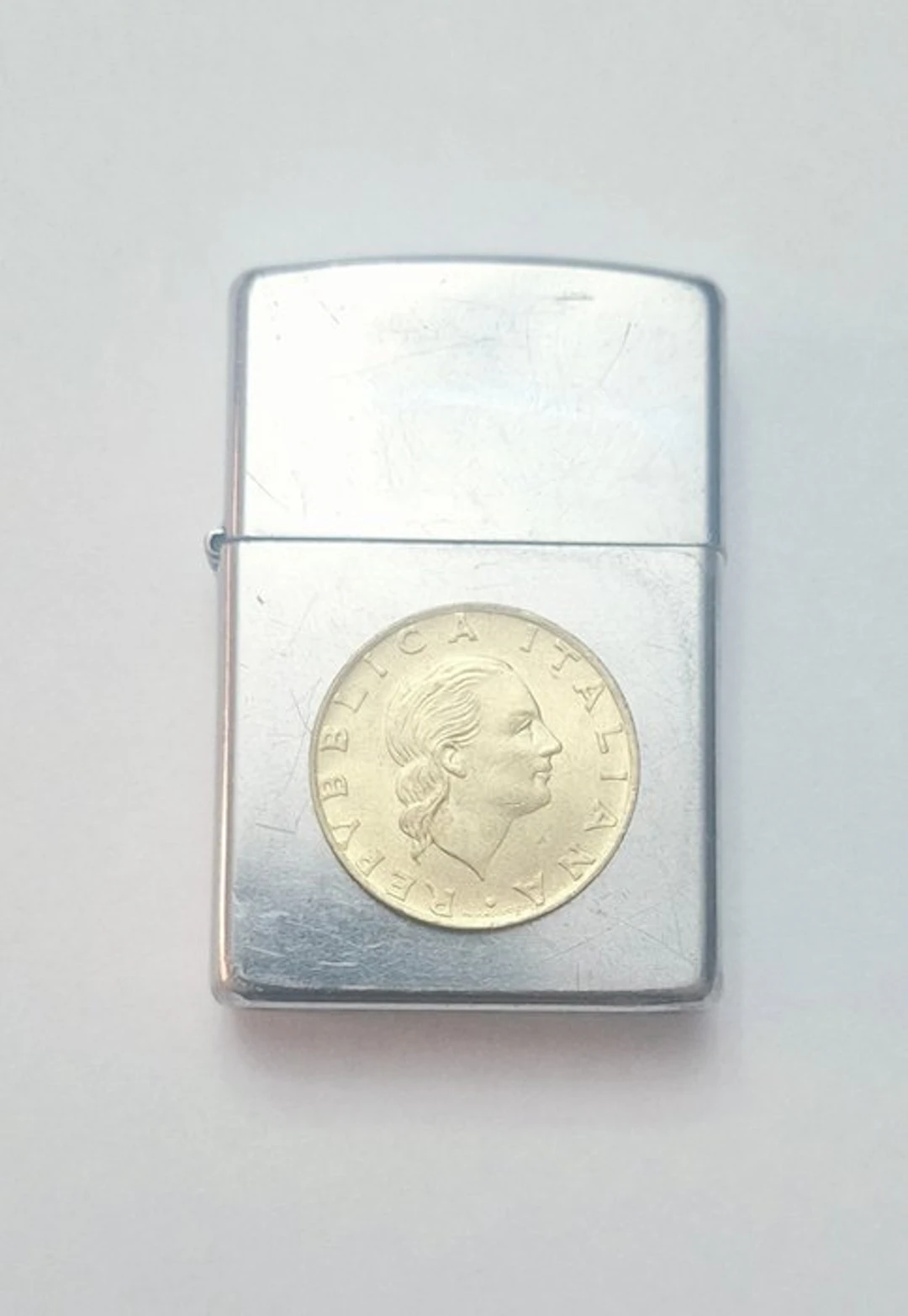 Zippo, República Italiana Coin "Marzo de 2021" - Lighter - Steel