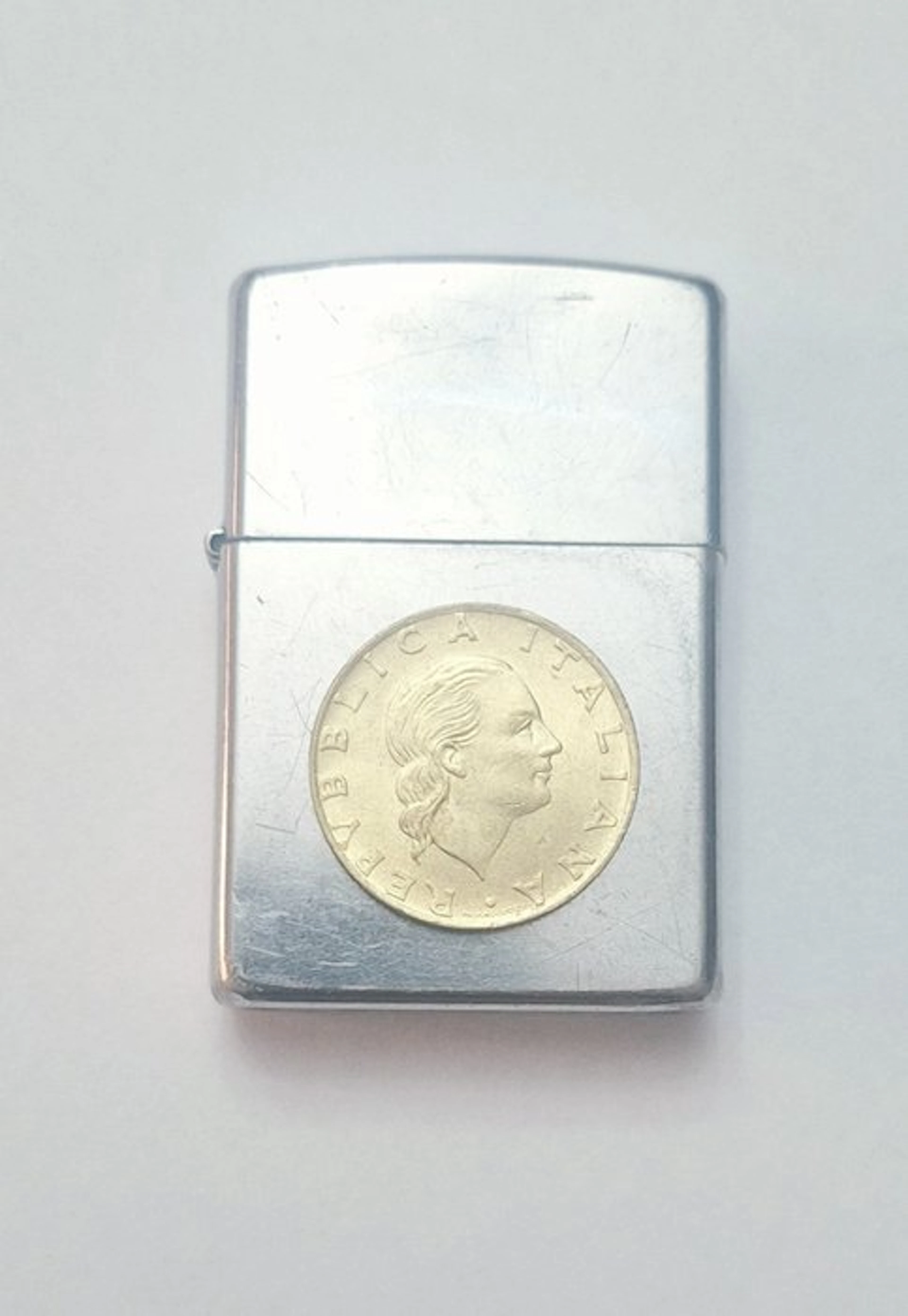 Zippo, República Italiana Coin "Marzo de 2021" - Lighter - Steel