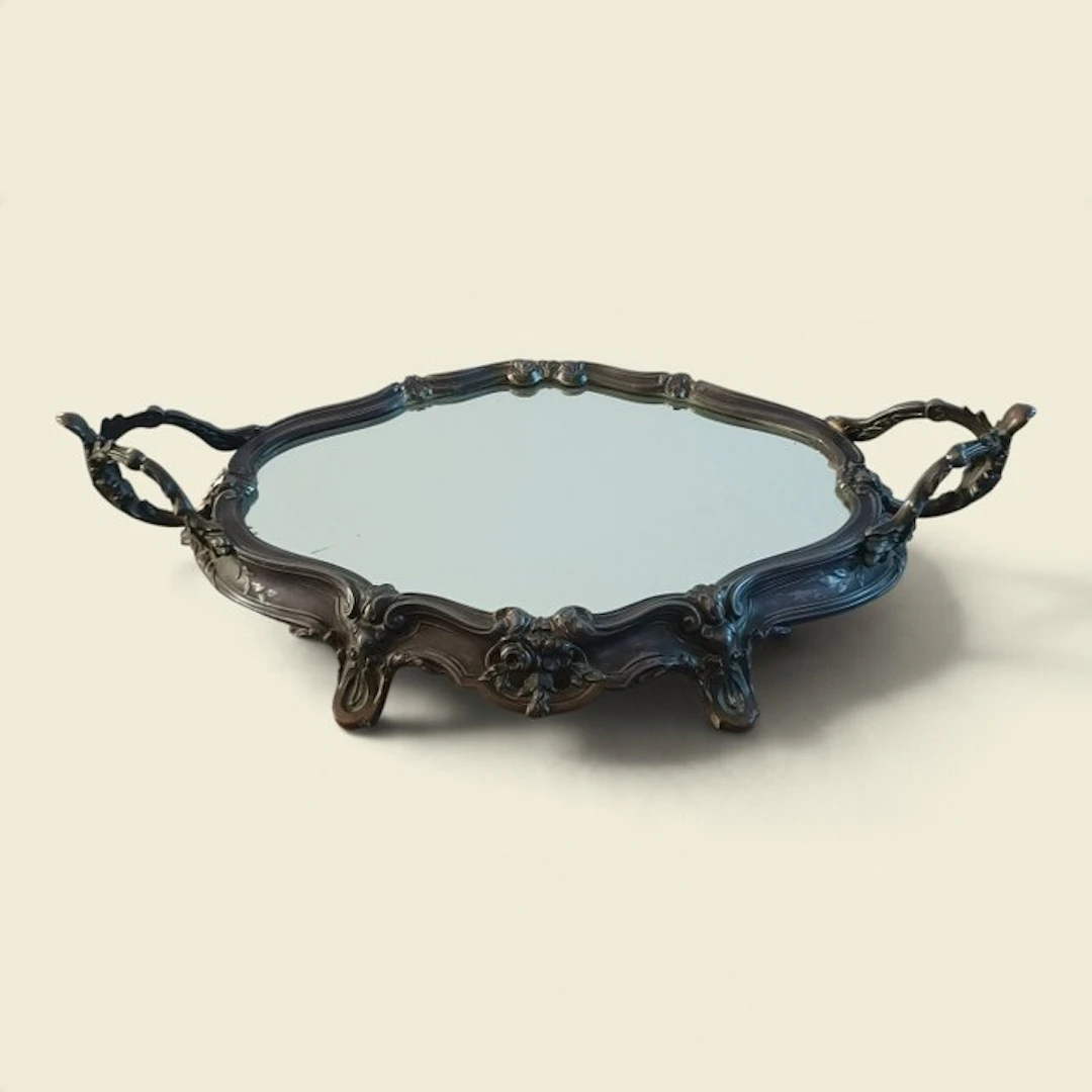 Salver - silvered - Centerpiece Rococo
