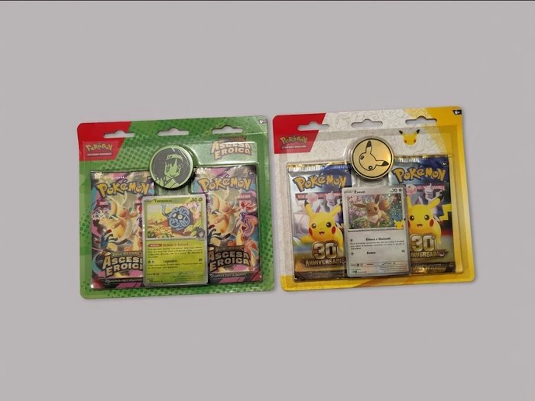 Pokémon - 2 Blister pack - Blister Pokémon 30° Anniversario e Ascesa Eroica
