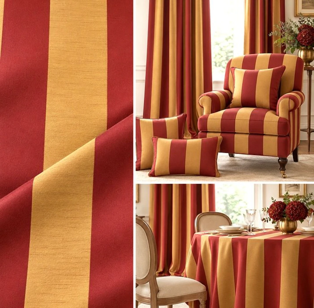 1779★ Premium jacquard upholstery fabric with vertical...