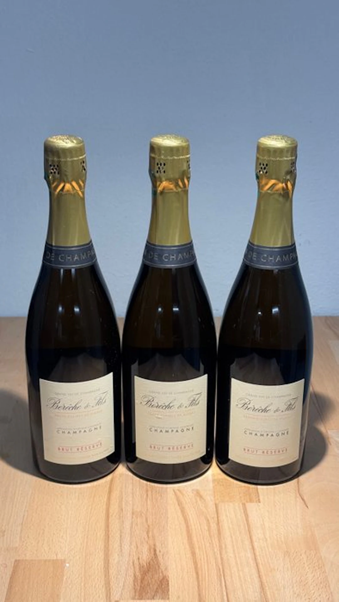 Bérêche et Fils, brut reserve - Champagne - 3 Bottles (0.75L)