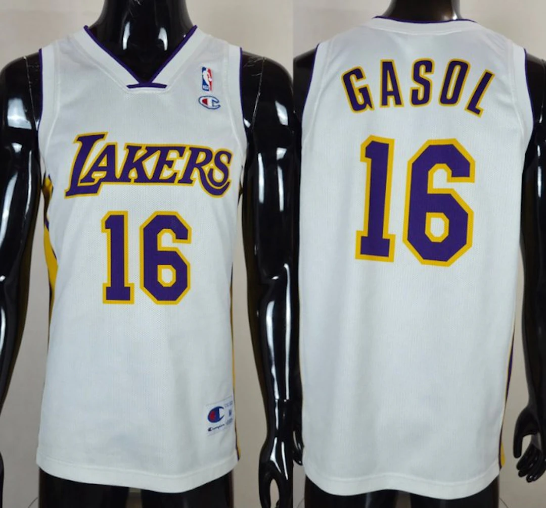 Los Angeles Lakers - NBA Basketbal - Pau Gasol - 2008 - Basketball jersey