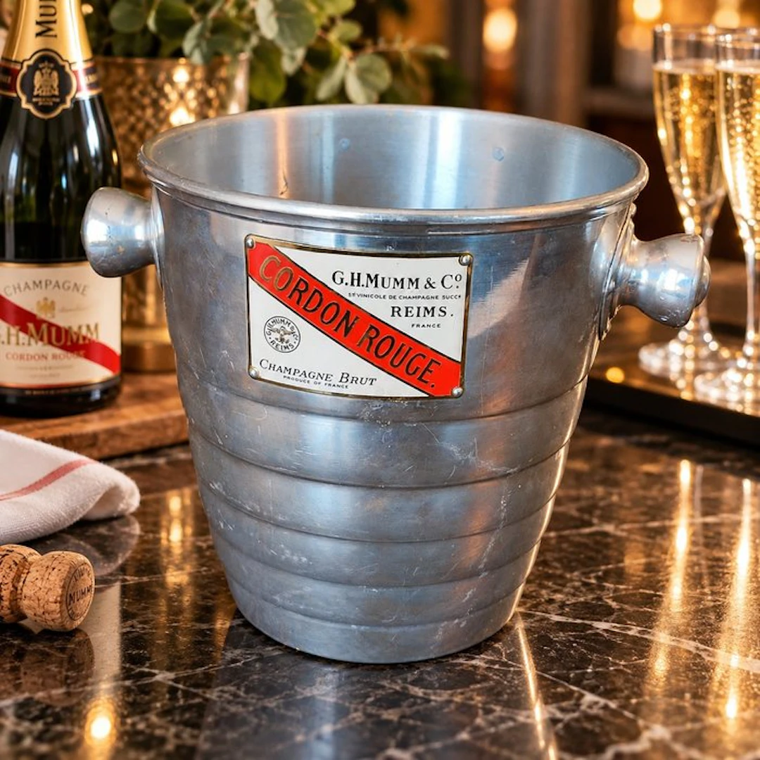 G.H. Mumm Cordon Rouge - Table service - Aluminium - Vintage champagne bucket