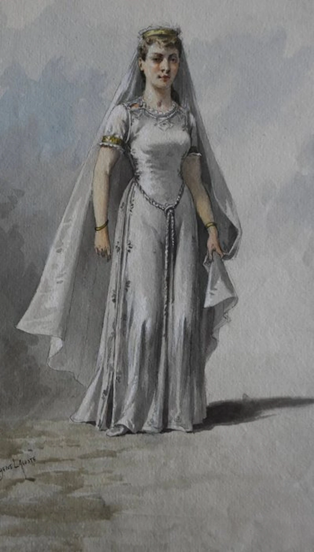 Eugene Lacoste - Portrait de femme
