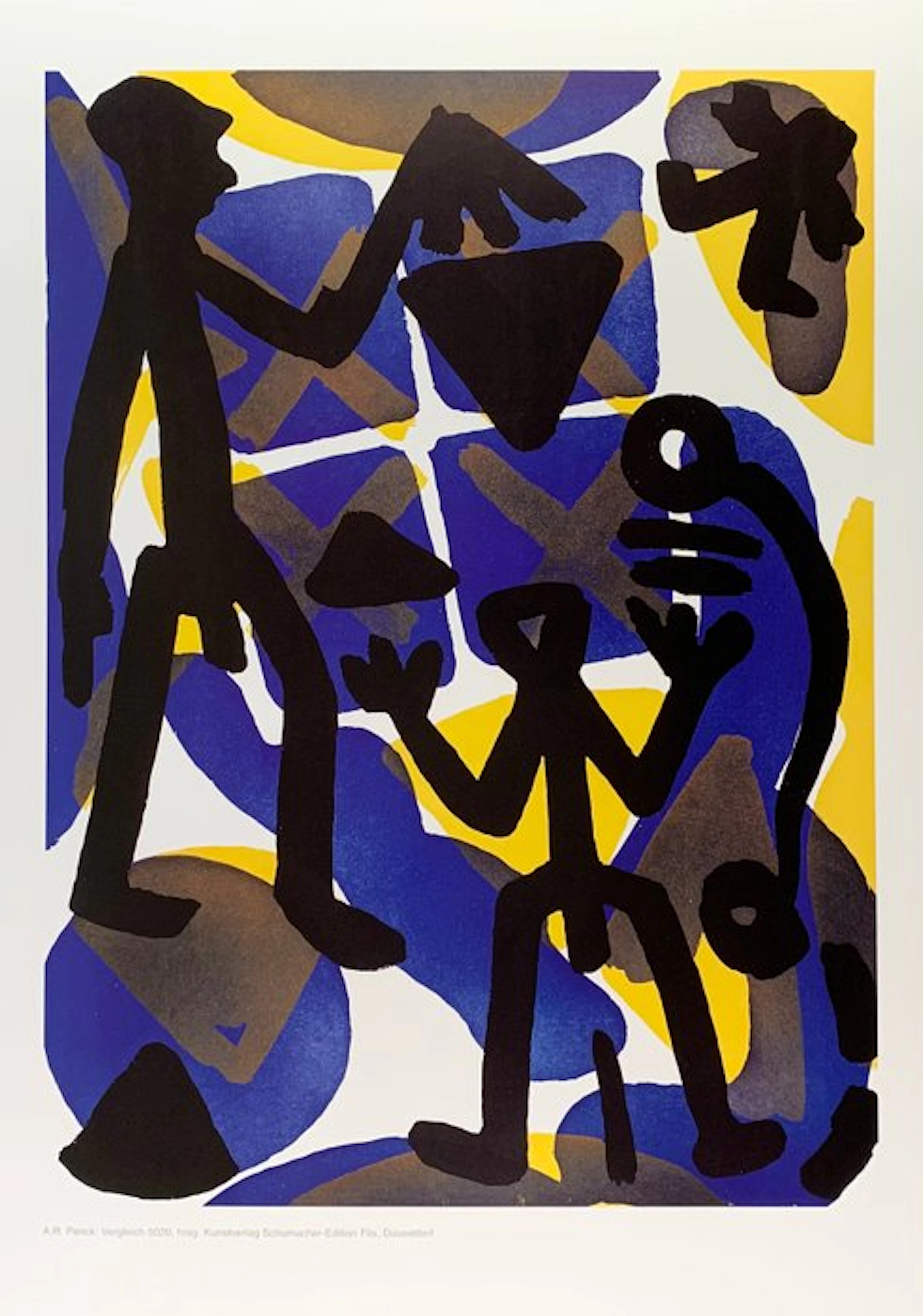 A.R. Penck (after) - Vergleich I - Contempory Artprint - 70 x 50 cm - 1990s