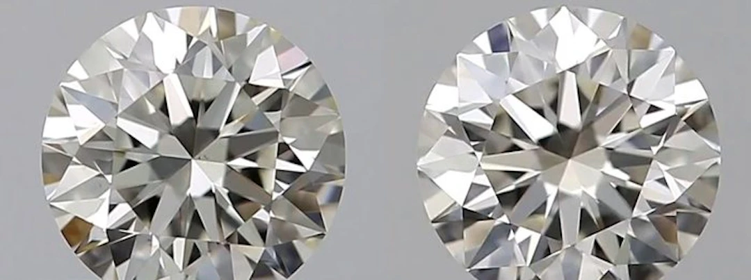 No reserve price - 2 pcs Diamond (Natural) - 1.20 ct...