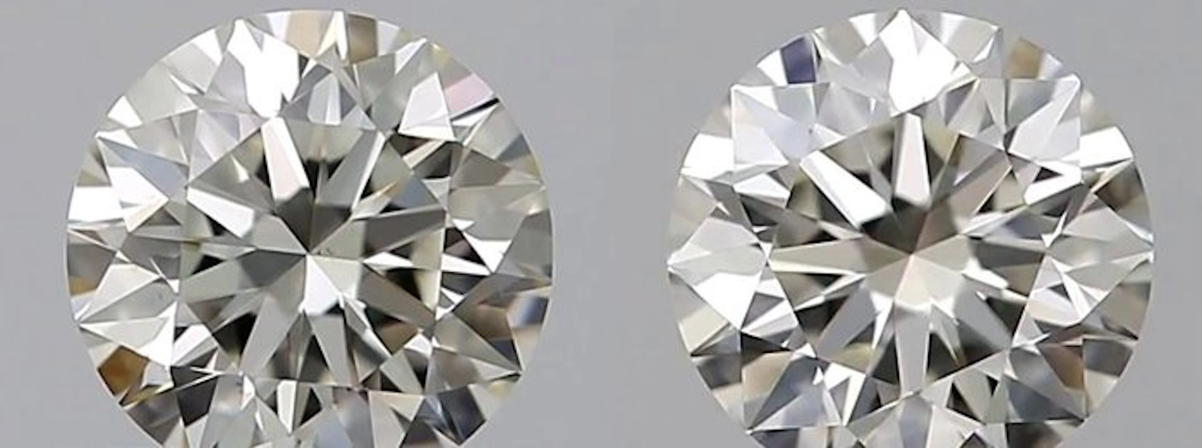 No reserve price - 2 pcs Diamond (Natural) - 1.20 ct...