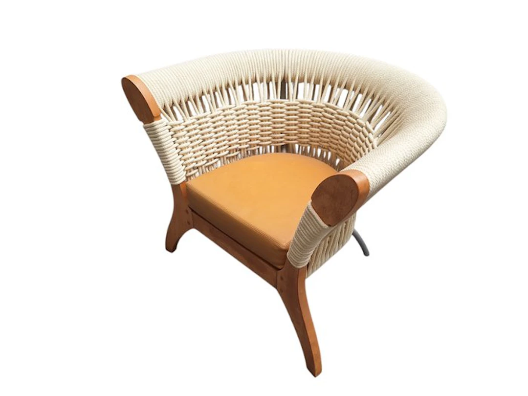 Rara Rope Driade - Rodolfo Dordoni - Armchair - Arianna - Wood, rope - Rara