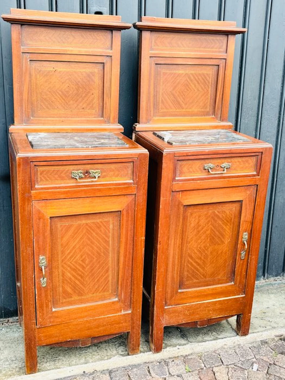 Nightstand - Wood, Marble - Liberty-style nightstands