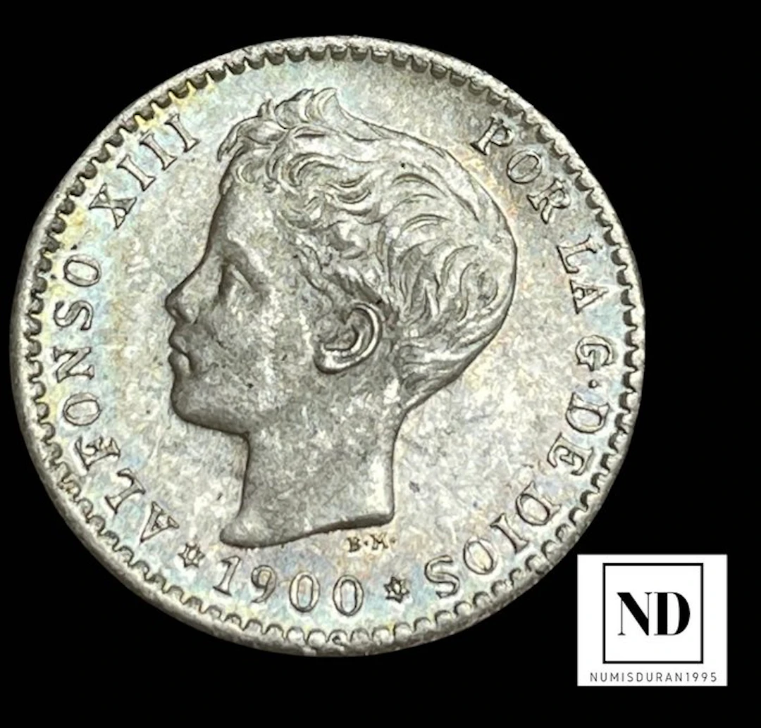 Spain. Alfonso XIII. 50 centimos 1900 - Madrid