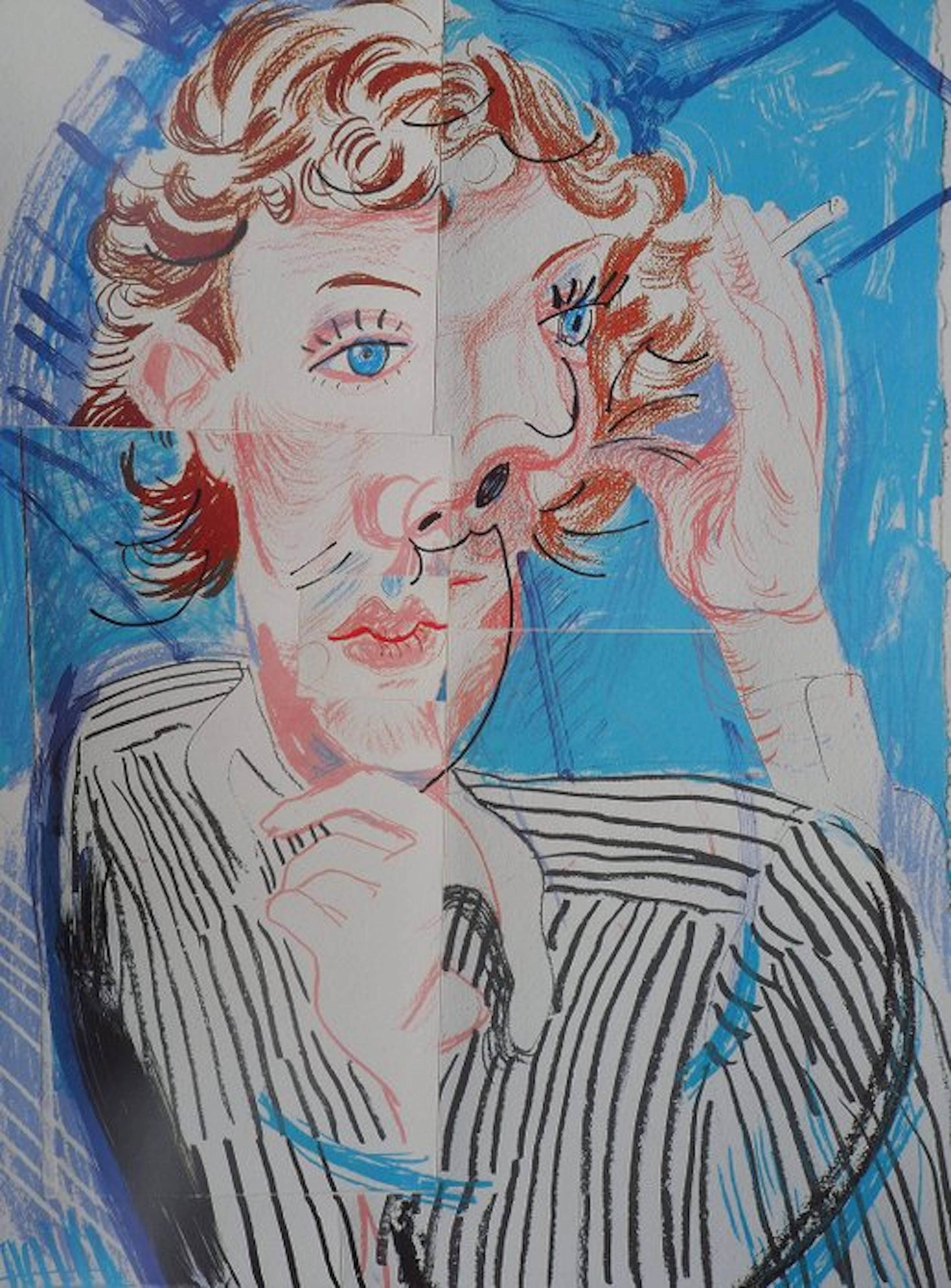 David Hockney (1937) - Portrait cubiste : Vogue