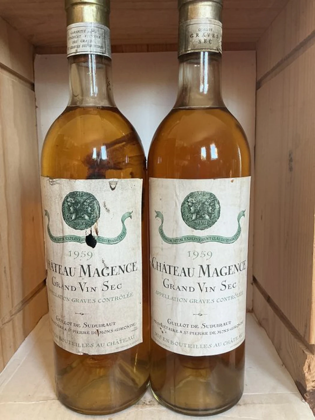 1959 Château de Magence sec - Graves - 2 Bottles (0.75L)