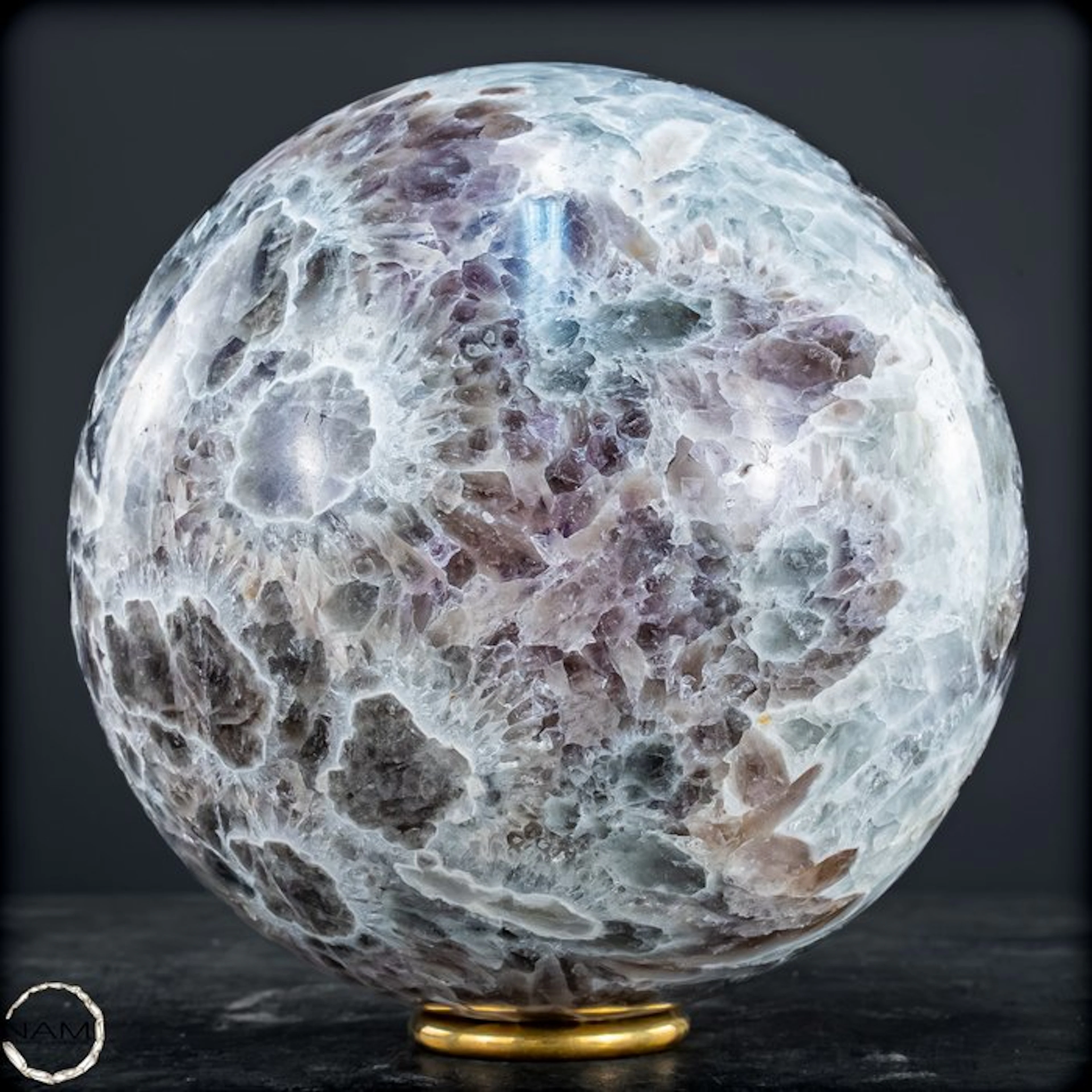 Natural Rare Chevron Amethyst Sphere, Bolivia- 3540.62 g