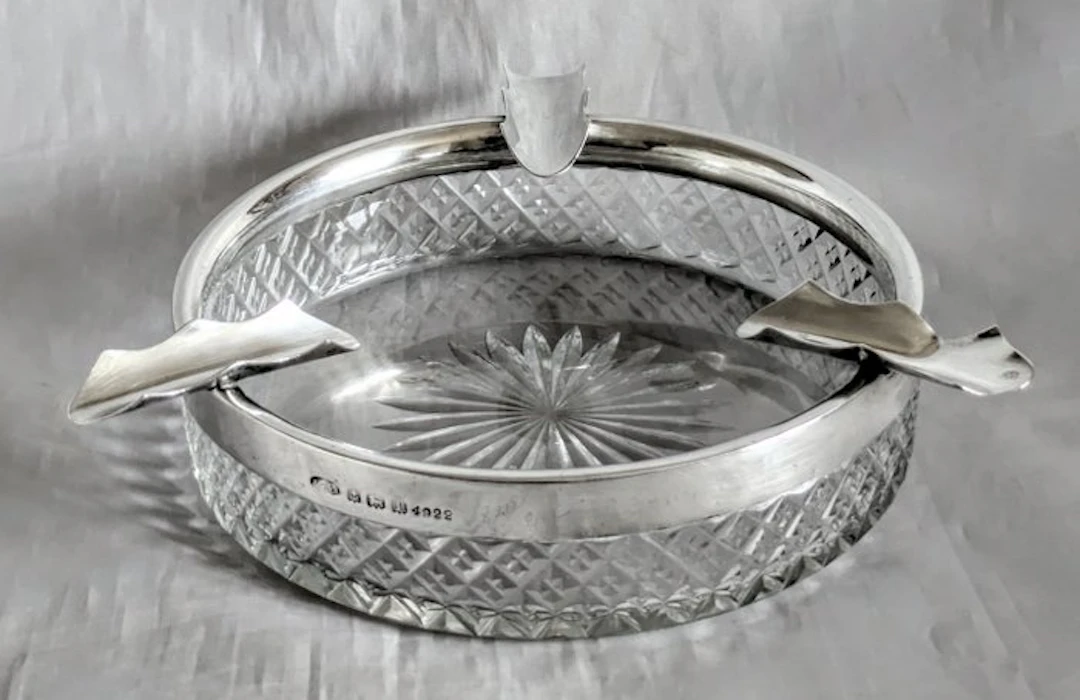 Ashtray - .925 silver - No reserve price