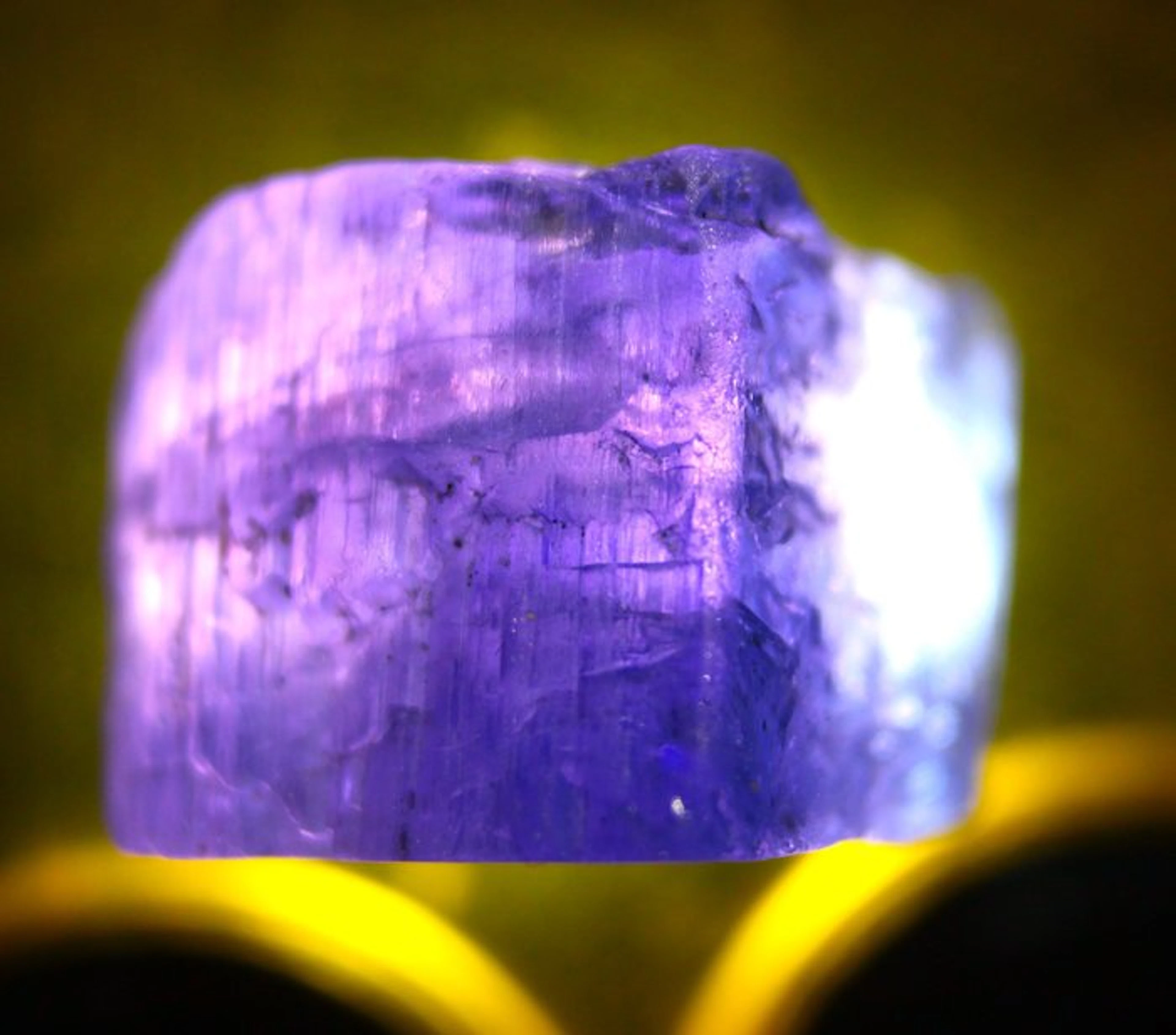 Carat 15.80 Excellent Transparent Blue Tanzanite - Rough...