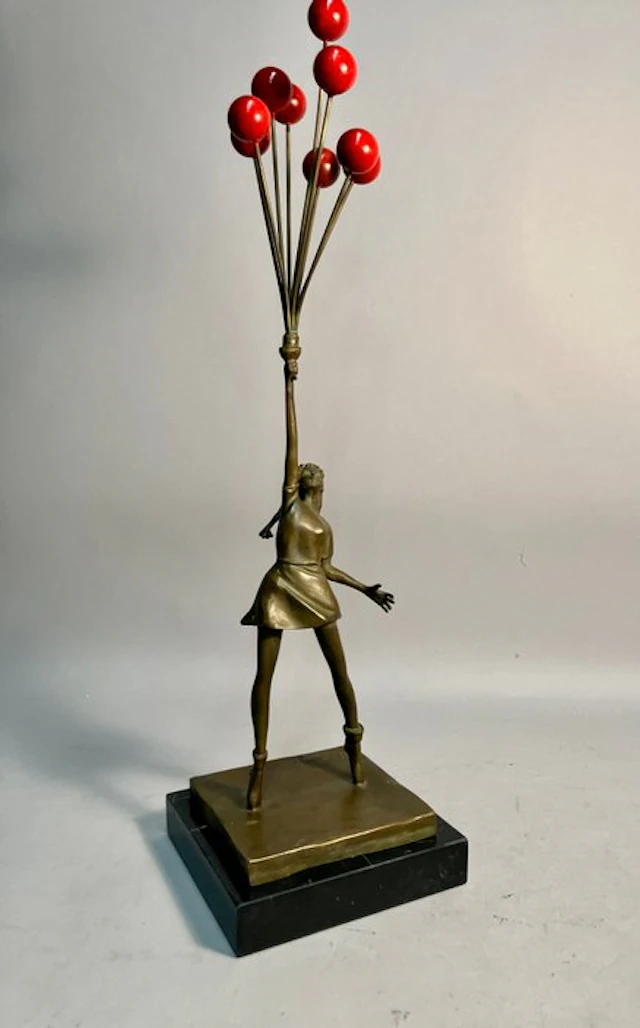 Sculpture, Balloon girl - naar Banksy - 54 cm - Bronze