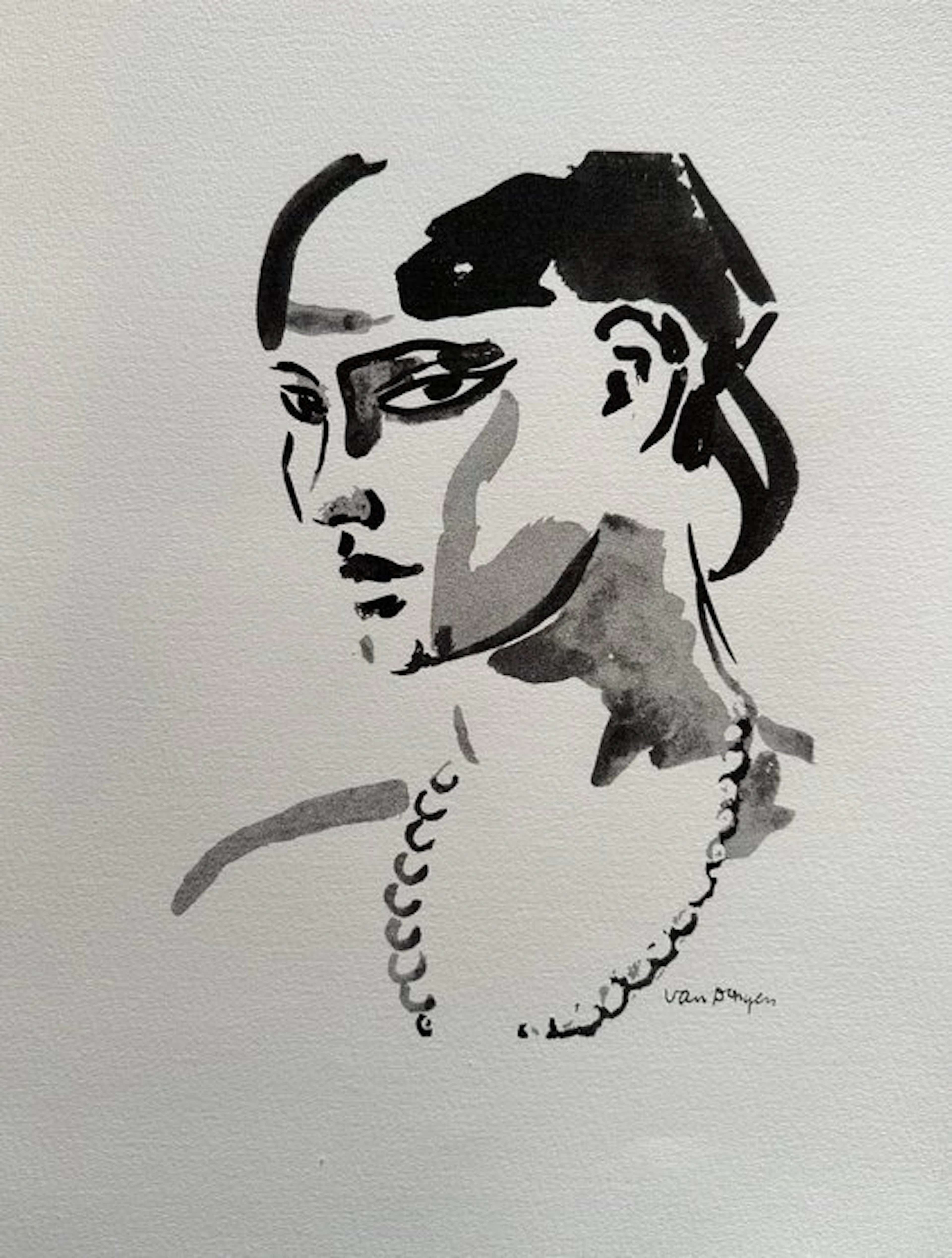 Kees Van Dongen (1877-1968) - Jeune fille brune
