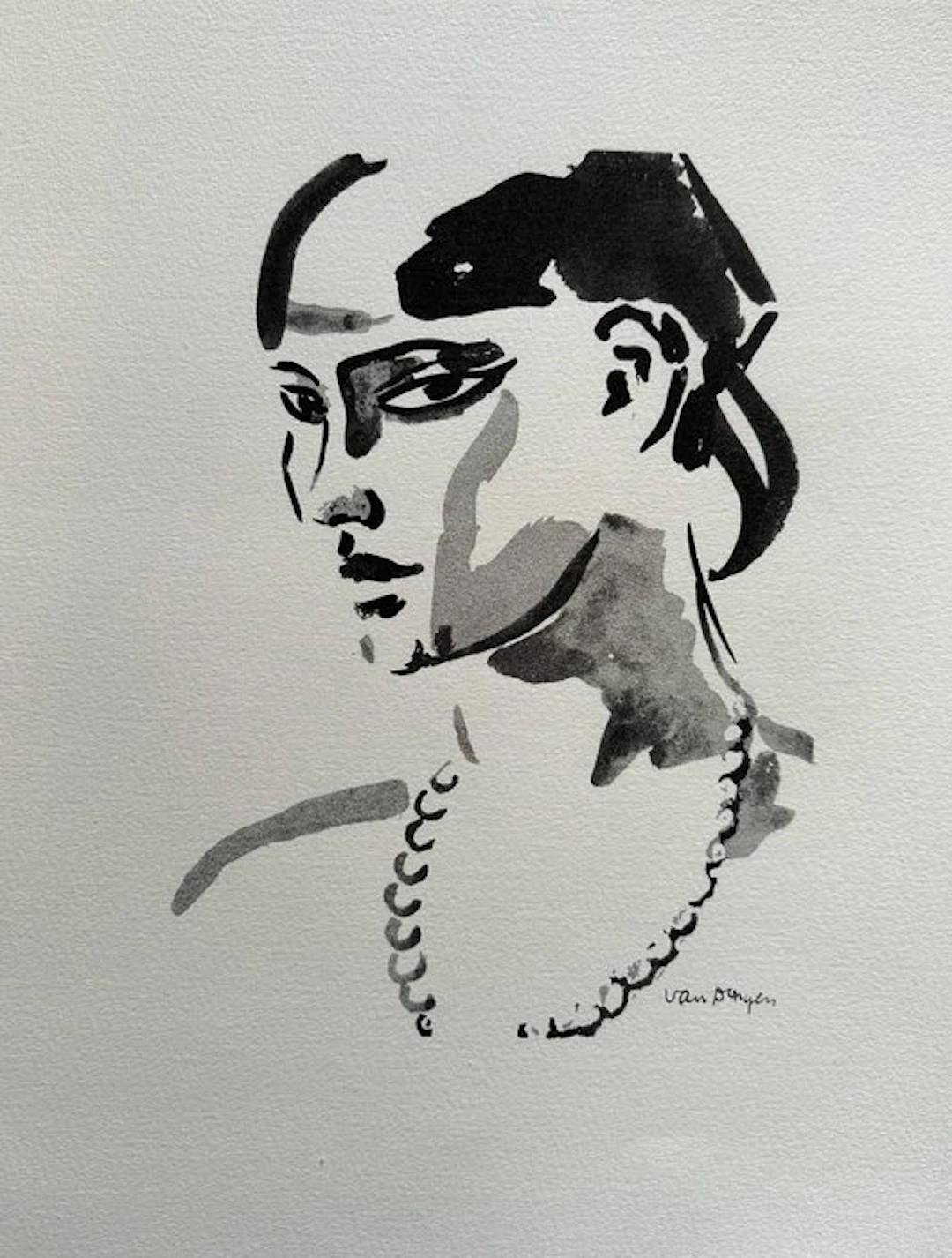 Kees Van Dongen (1877-1968) - Jeune fille brune