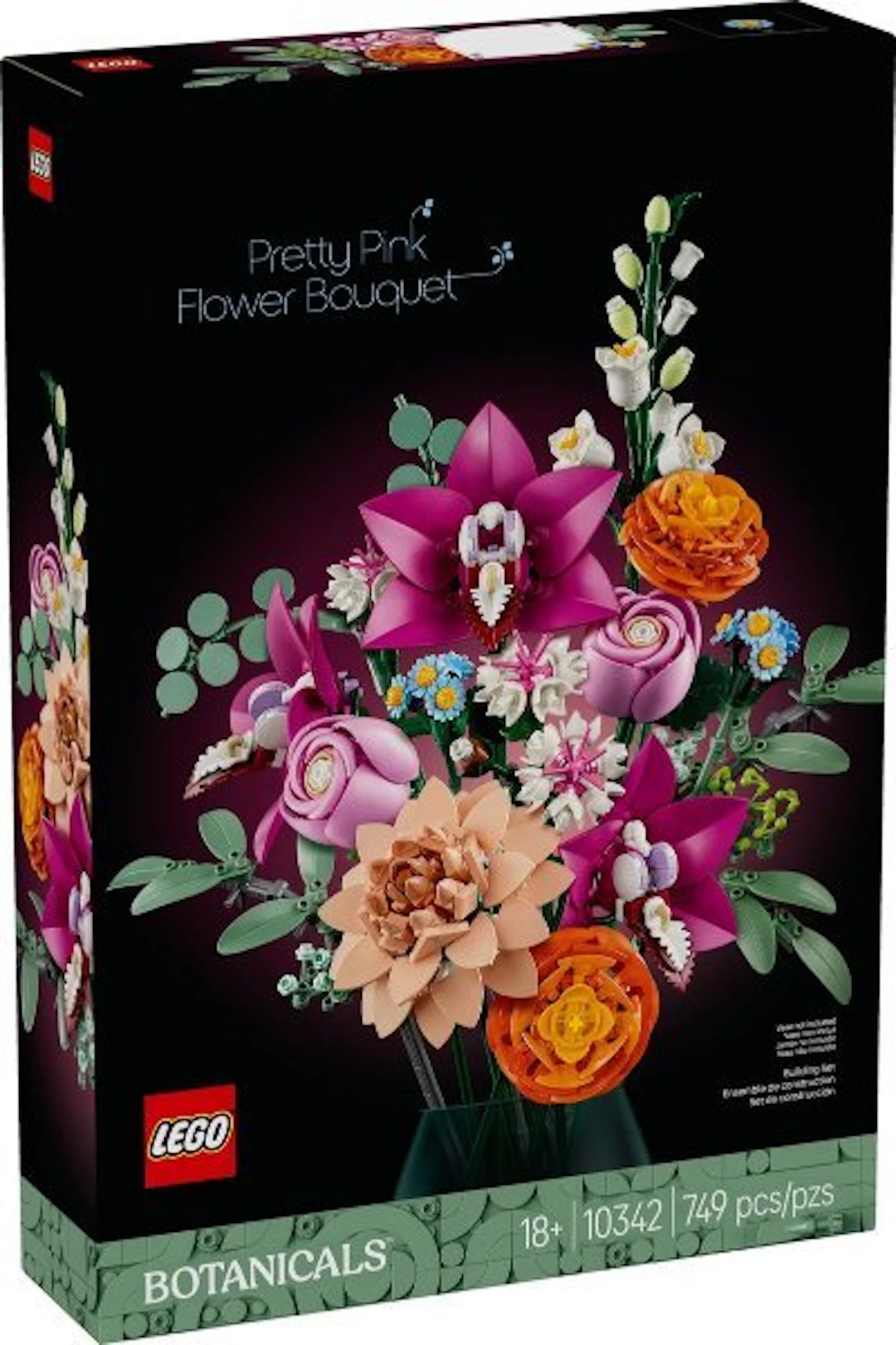 LEGO Set - 10342 - Botanical Collection - Pretty Pink Flower Bouquet