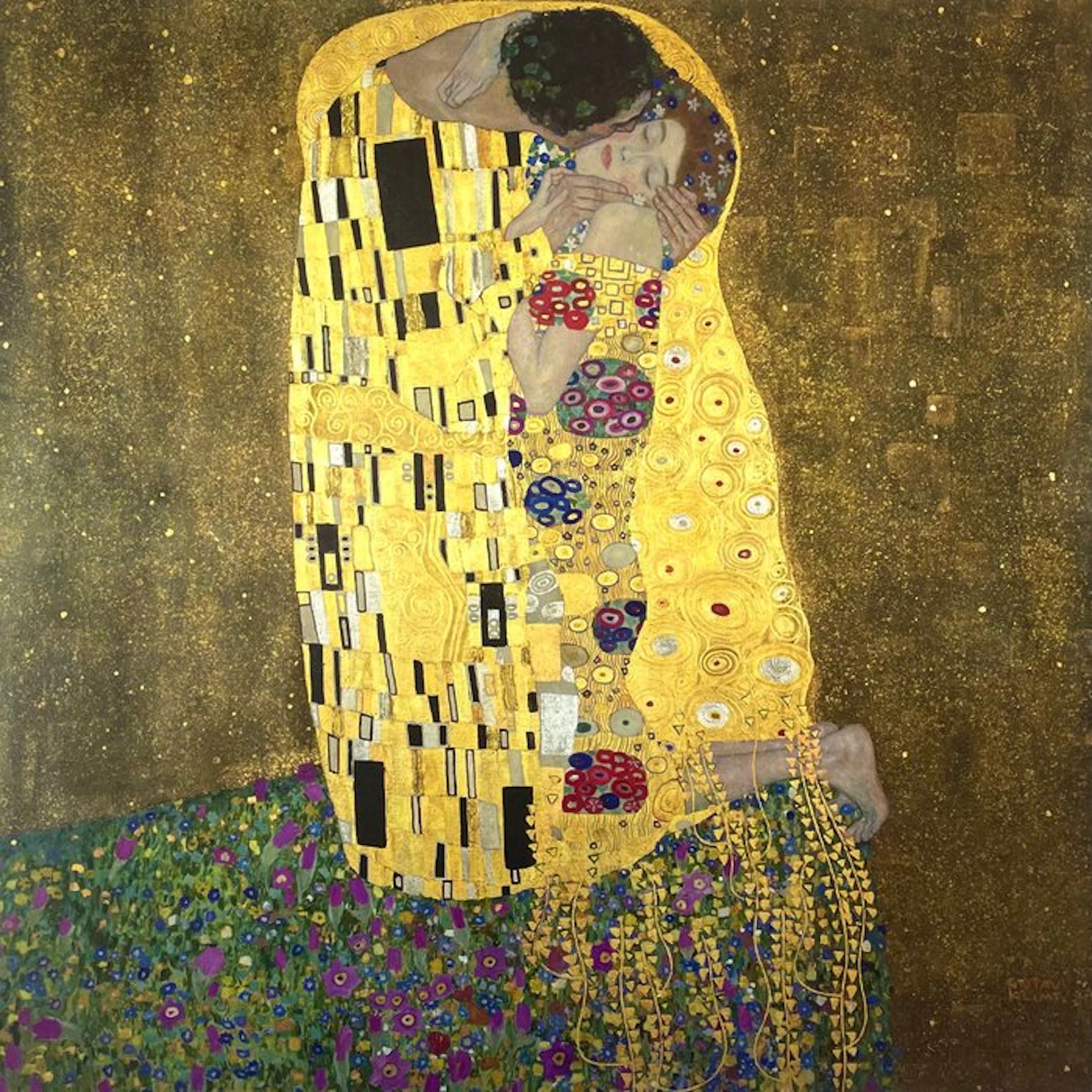 Gustav Klimt (after) - Der Kuss - Fine Art giclée - 60x60 - licensed