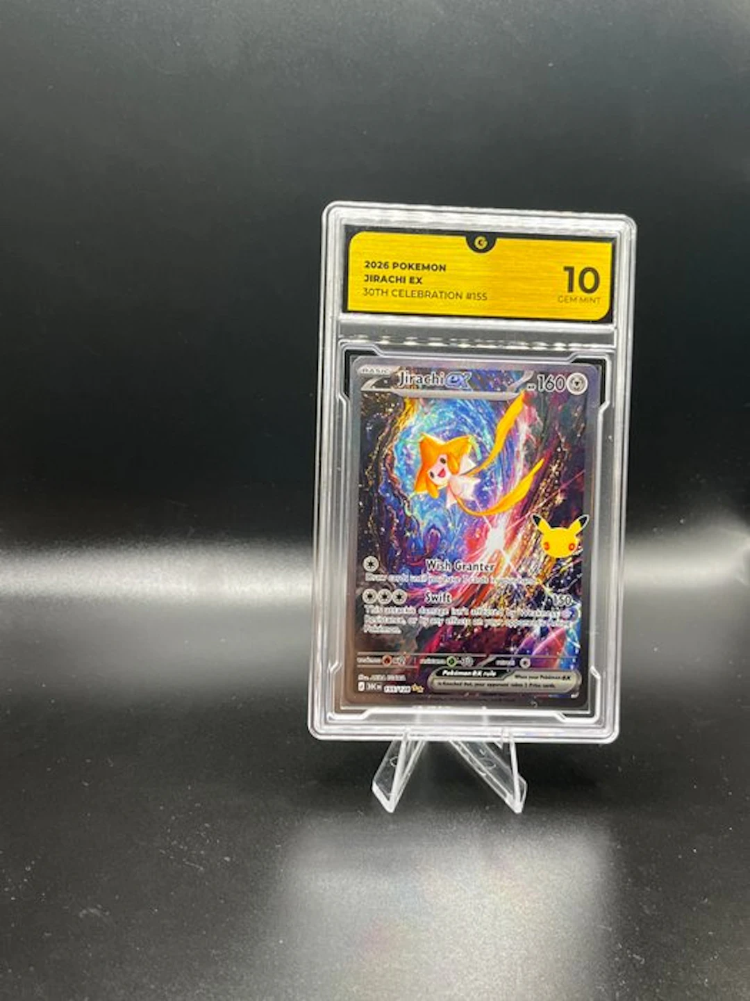 Pokémon - 1 Graded card - Jirachi 155 30TH Anniversary Full art - GG 10