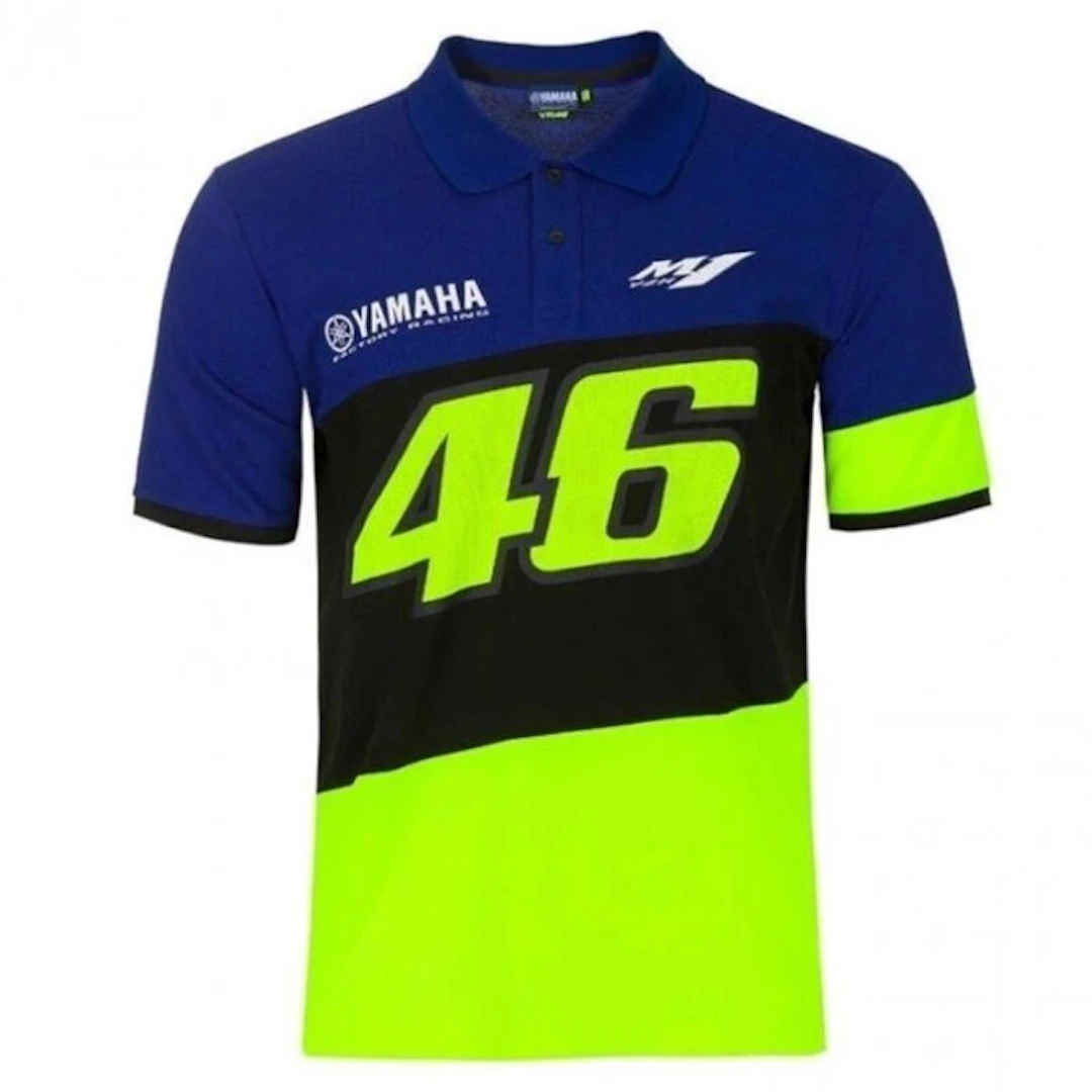 VR46 Official Valentino Rossi Mens Racing Polo Blue XL...