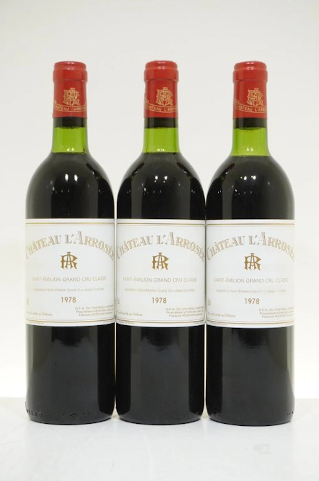 1978 Château L'Arrosée - Saint-Émilion Grand Cru Classé - 3 Bottles (0.75L)