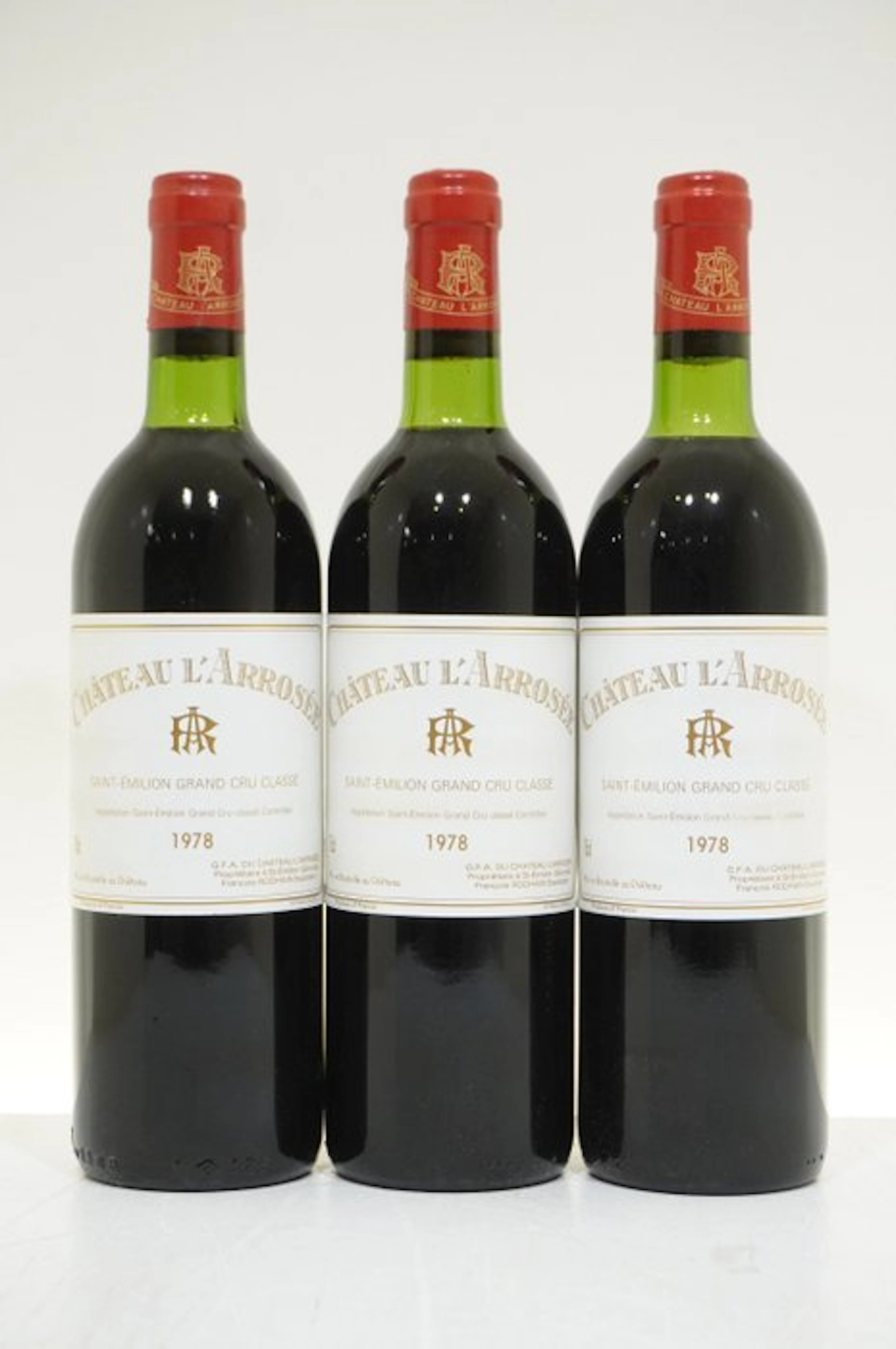 1978 Château L'Arrosée - Saint-Émilion Grand Cru Classé - 3 Bottles (0.75L)