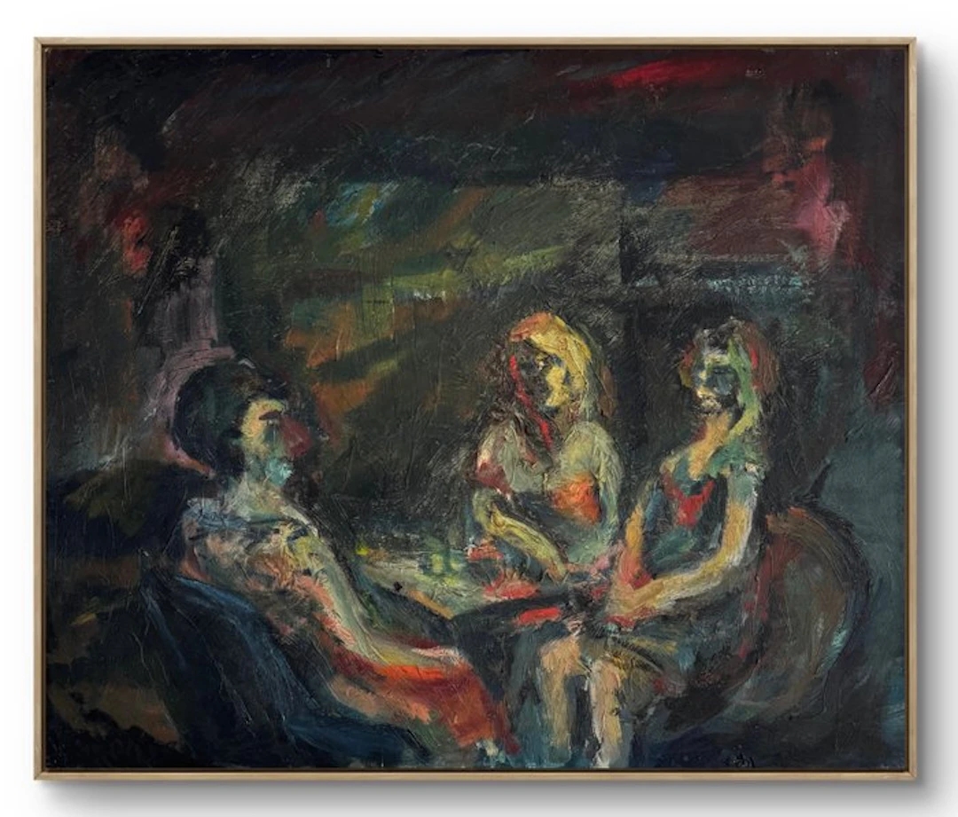 Marcus de Vestele (1941-2024) - Trois figures, 1964 - huile sur toile