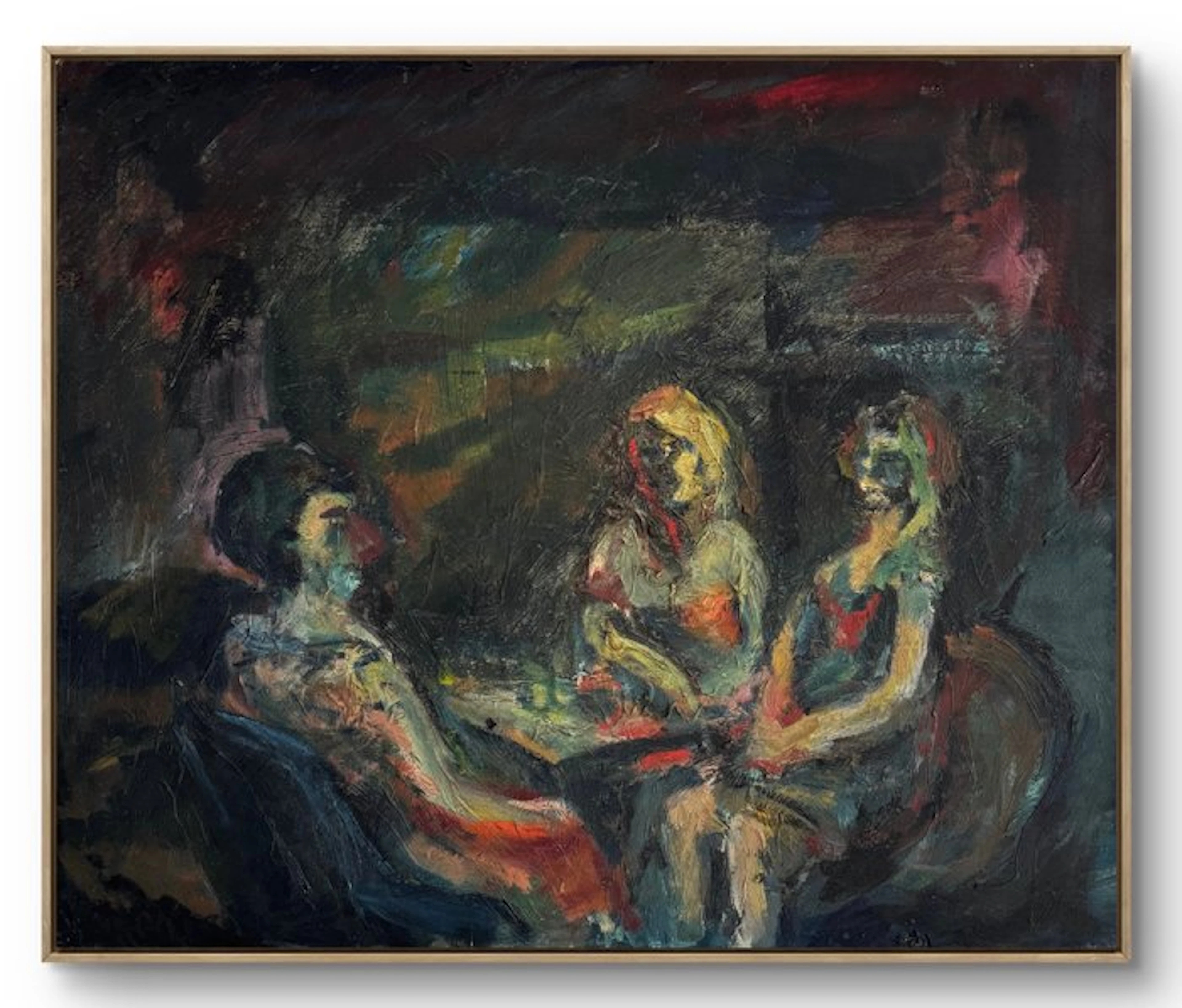 Marcus de Vestele (1941-2024) - Trois figures, 1964 - huile sur toile