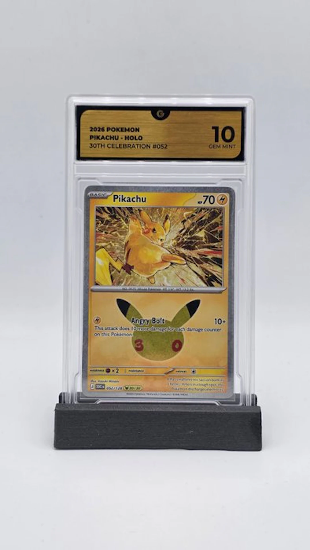 Pokémon - 1 Graded card - Pikachu 052 Holo - GG 10 - Mega Evolution