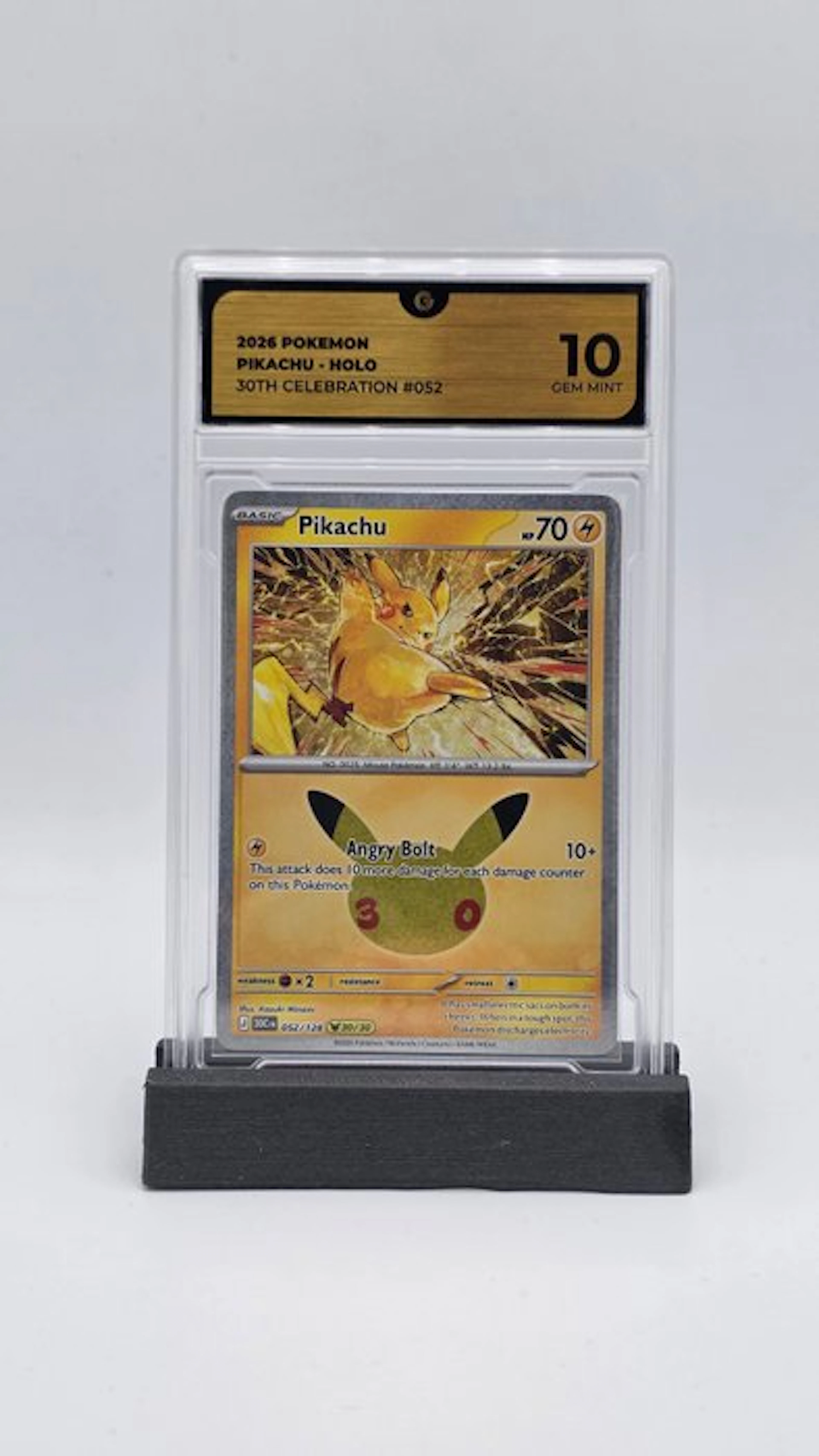 Pokémon - 1 Graded card - Pikachu 052 Holo - GG 10 - Mega Evolution