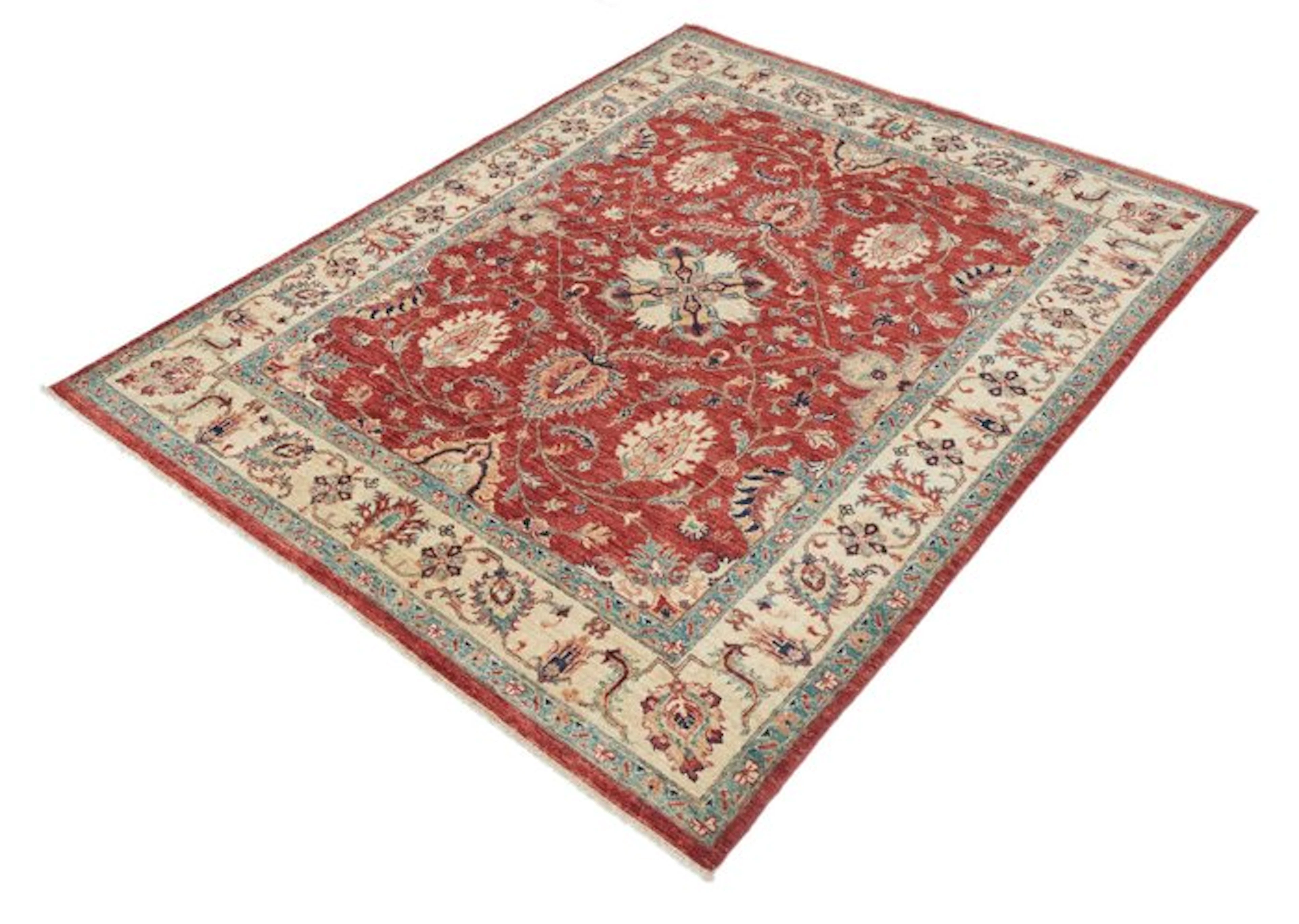 Hand-knotted designer rug with Sarouck pattern – New - Rug - 191 cm - 153 cm