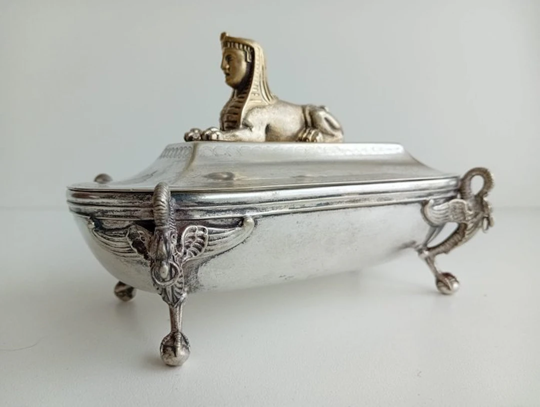 Centre table - Egyptian Revival style - Silverplated