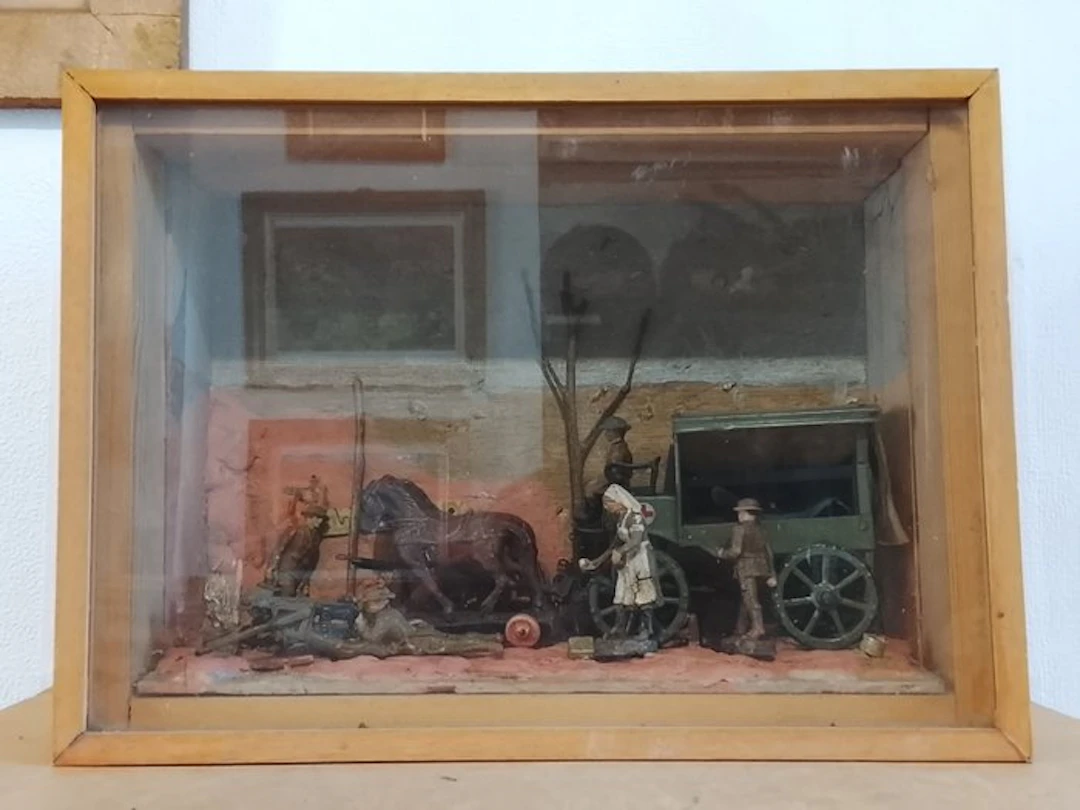 Elastolin - Toy soldier WW1 Diorama - 1920-1930 - Germany