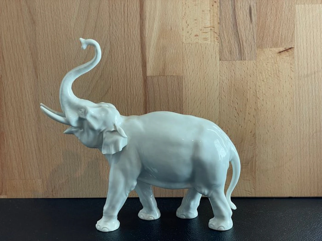 Meissen - Figure - Meissen Elefant - Porcelain