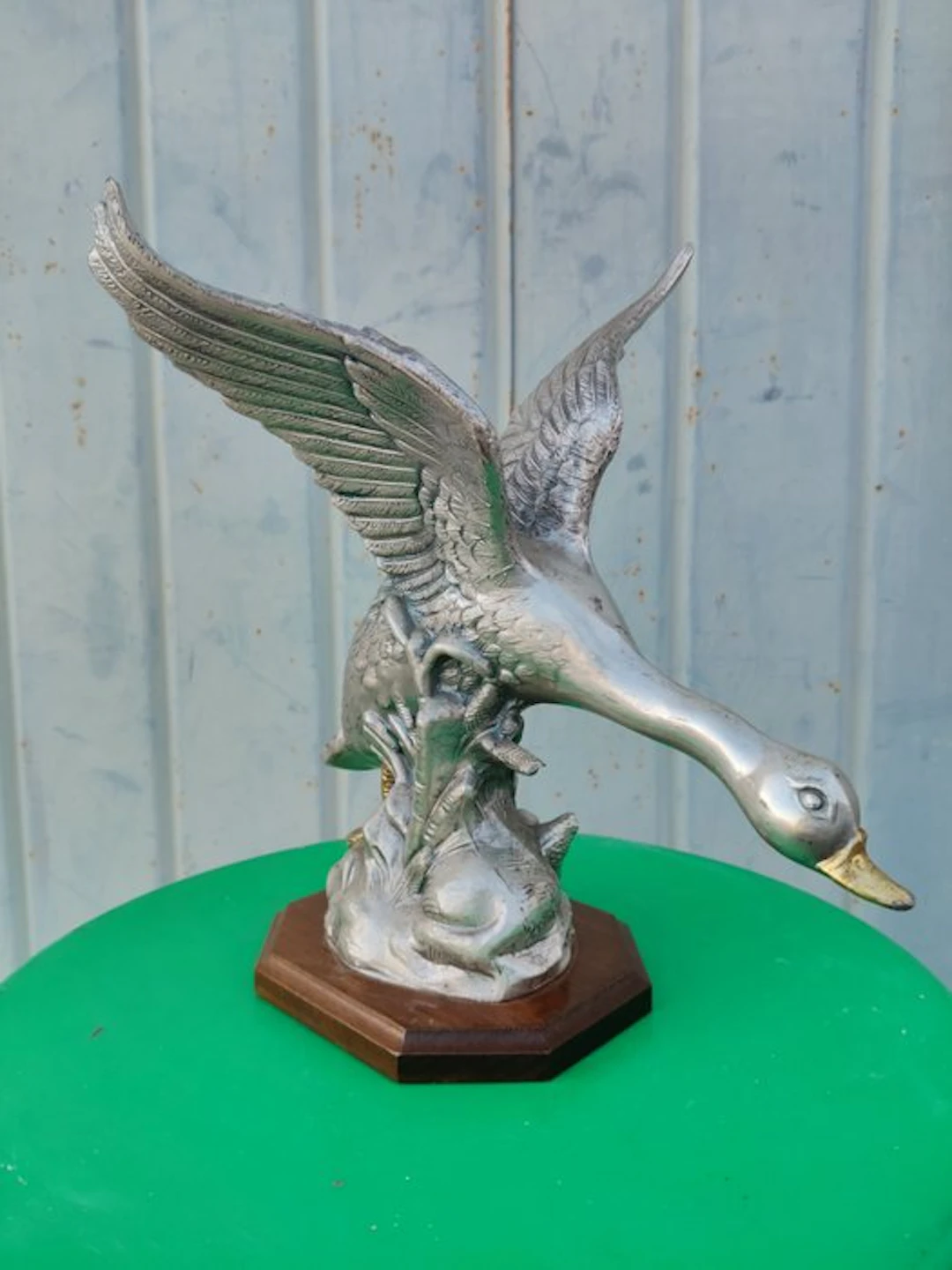 Figurine - silvered metal