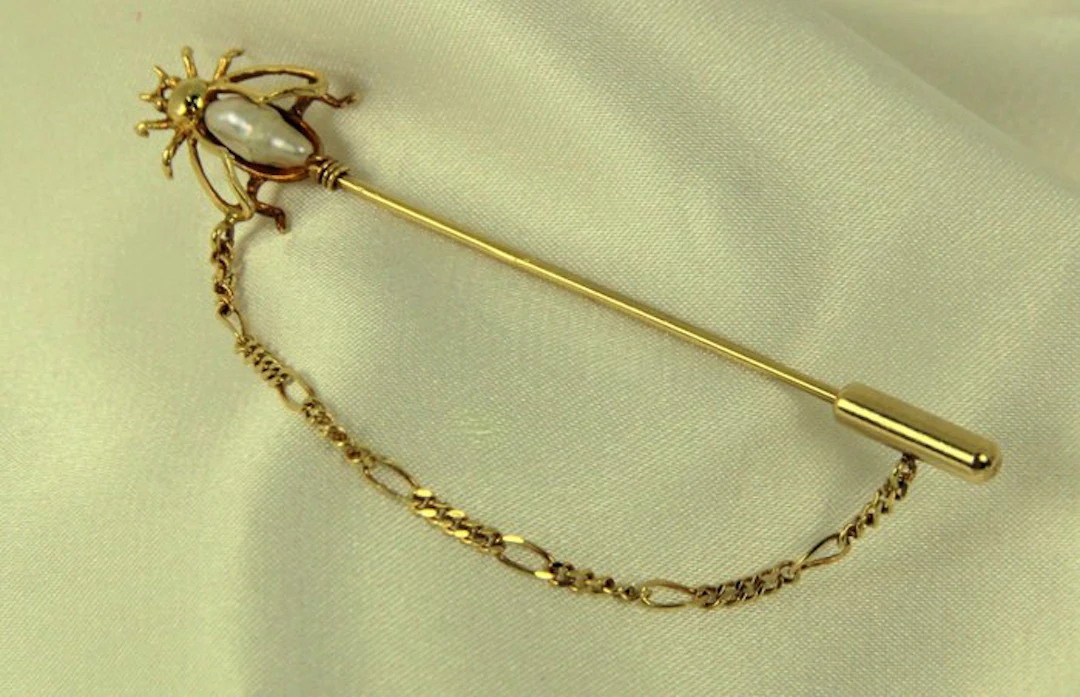 Brooch - 18 kt. Rose gold Pearl - Rose gold brooch