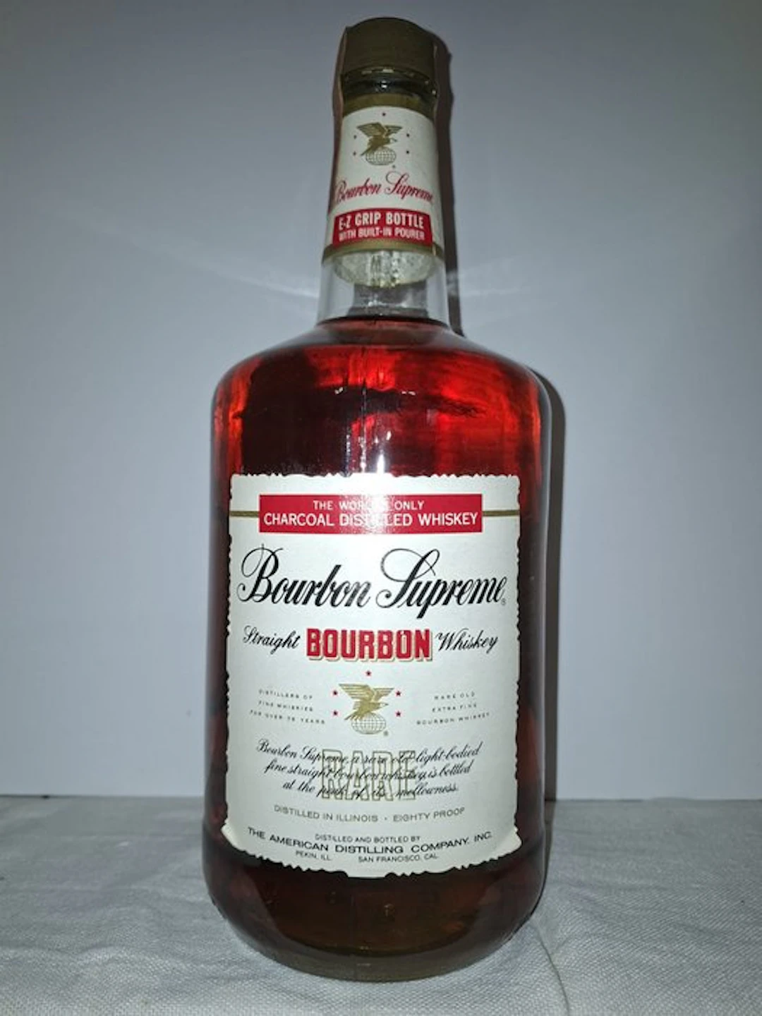 Bourbon Supreme - Straight Bourbon - 80 Proof - b. 1970s - 1.75 Litres